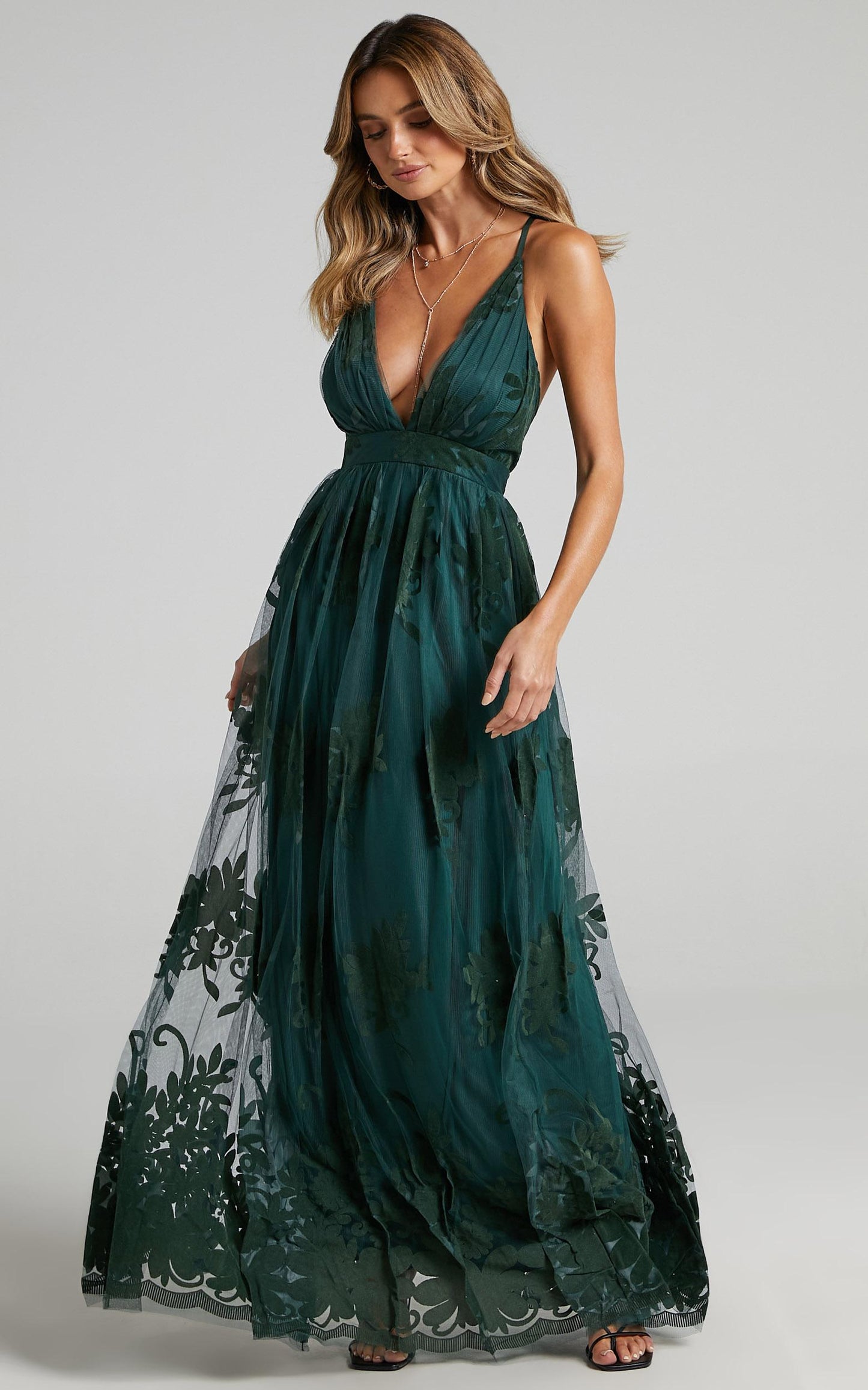 Promenade Maxi Dress in Emerald