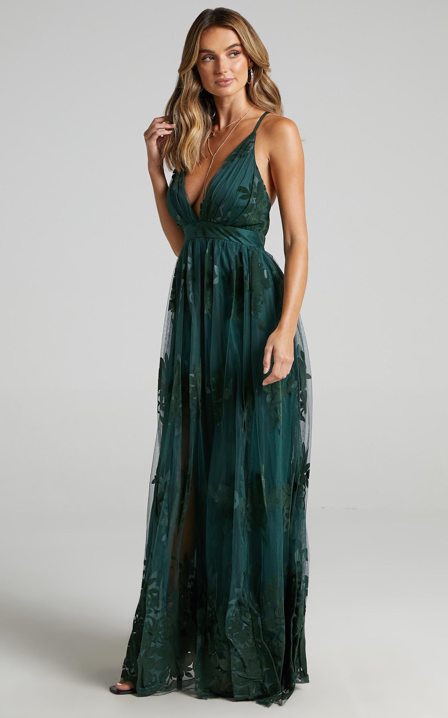 Promenade Maxi Dress in Emerald