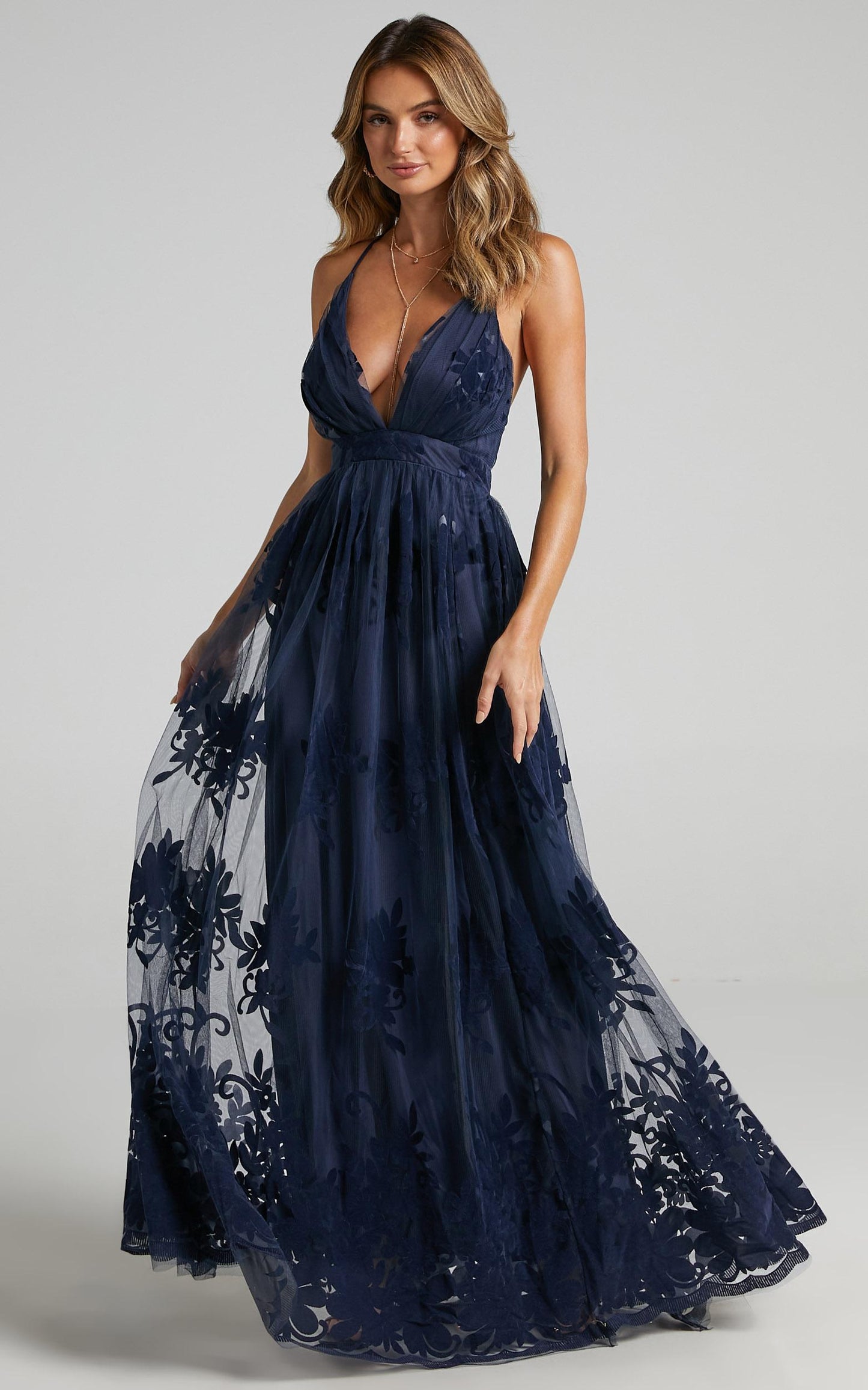 Promenade Maxi Dress in Navy