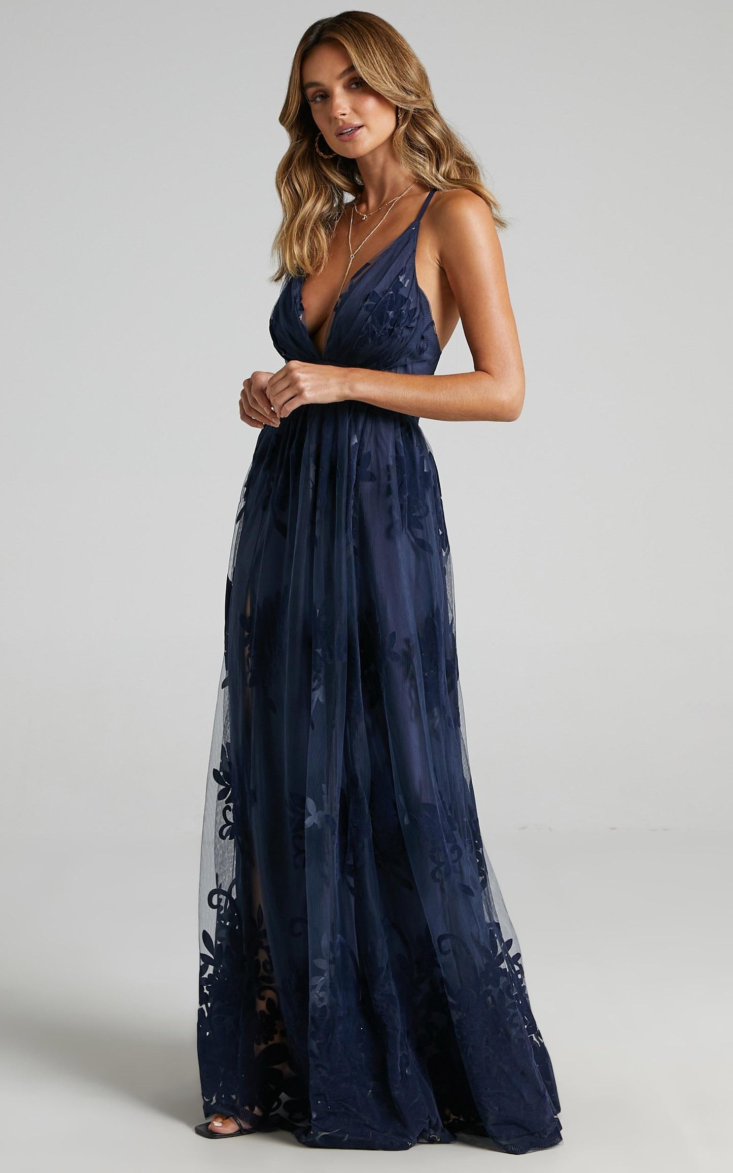 Promenade Maxi Dress in Navy
