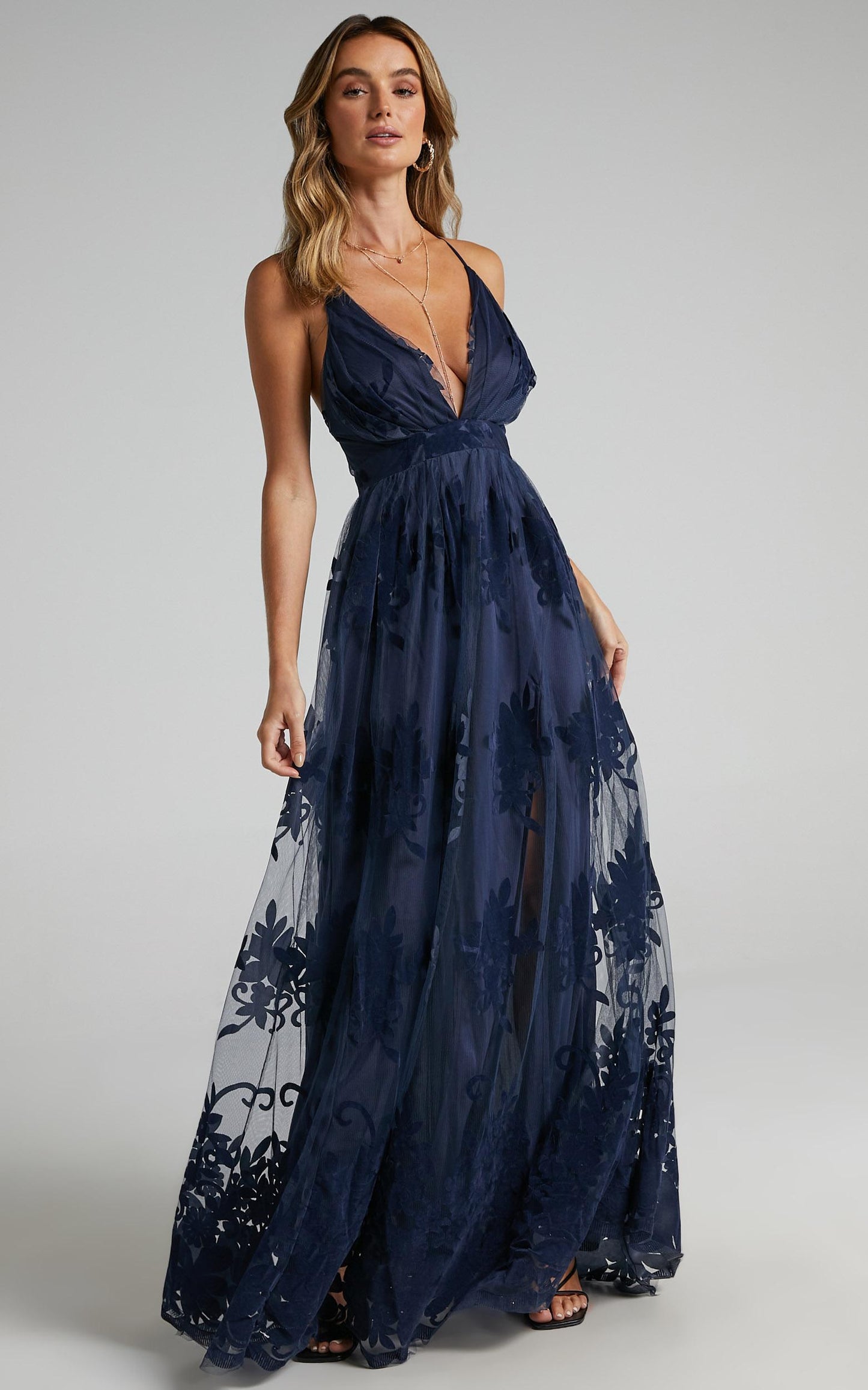 Promenade Maxi Dress in Navy