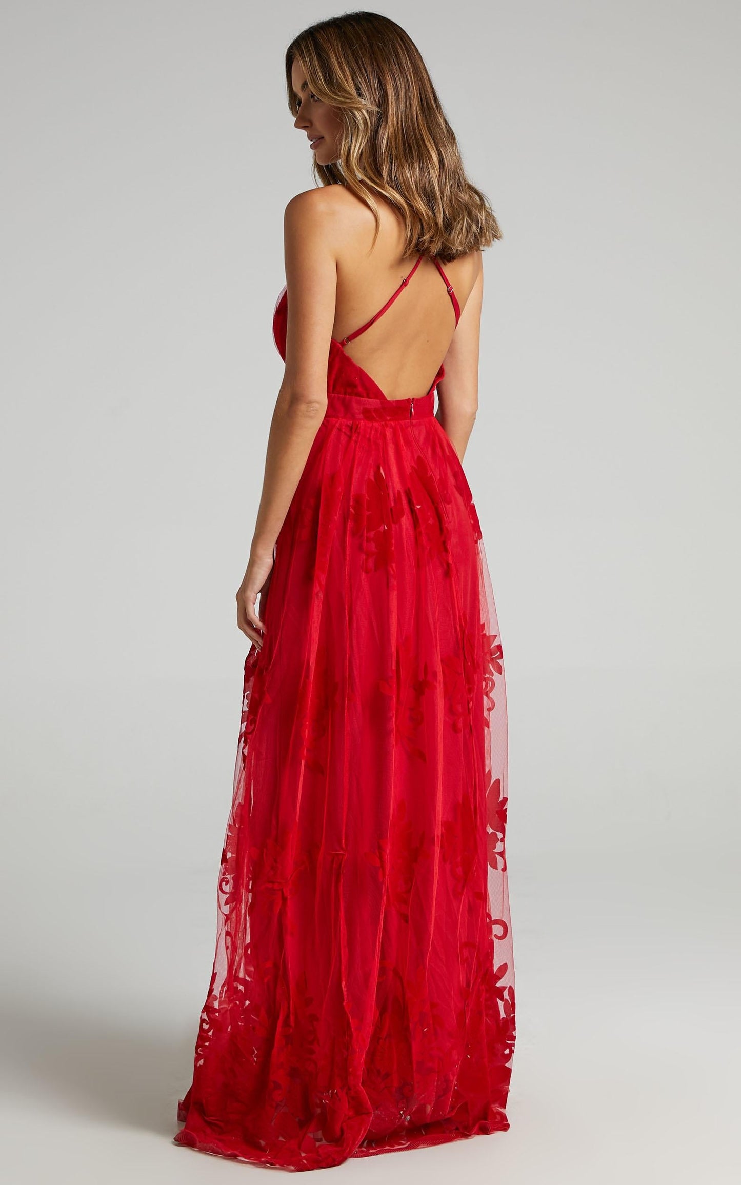 Promenade Maxi Dress in Red