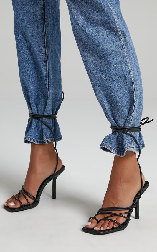 Public Desire - Haute Heels in Black PU