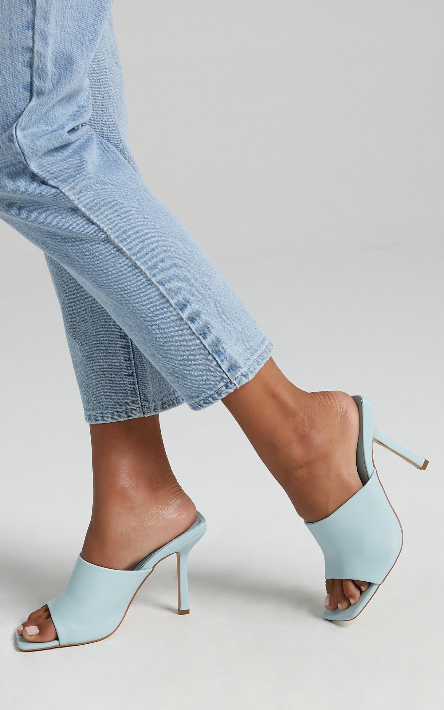 Public Desire - Zavia Heels in Blue PU