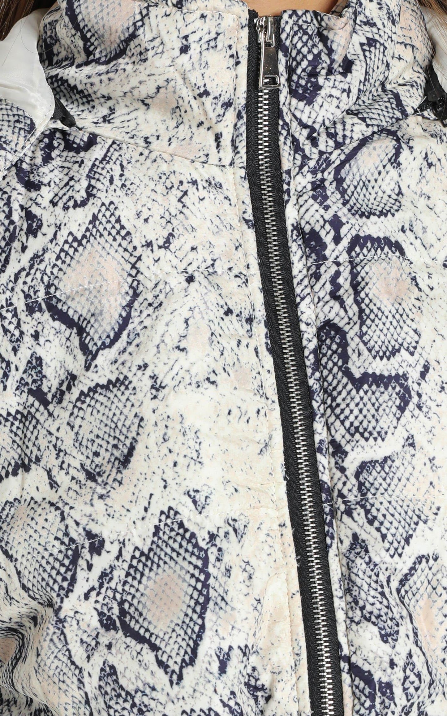 Gone Wild Padded Jacket in Snake Print