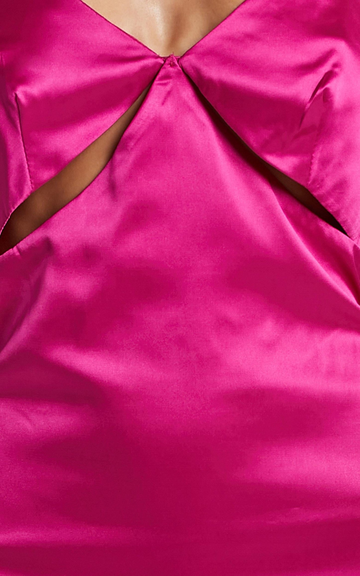 Puglia Dress in Pink Satin
