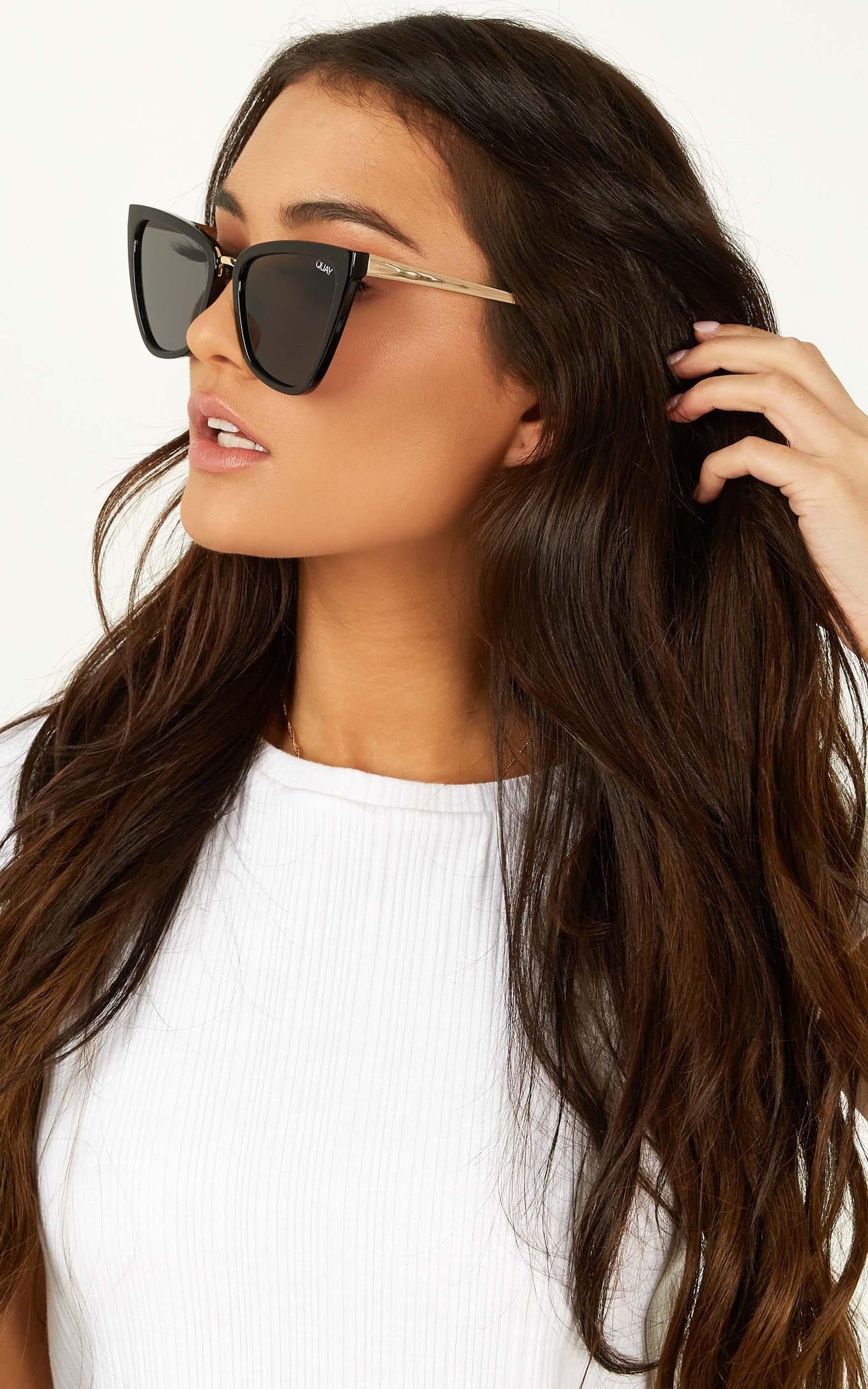 Quay - Reina Sunglasses In Black