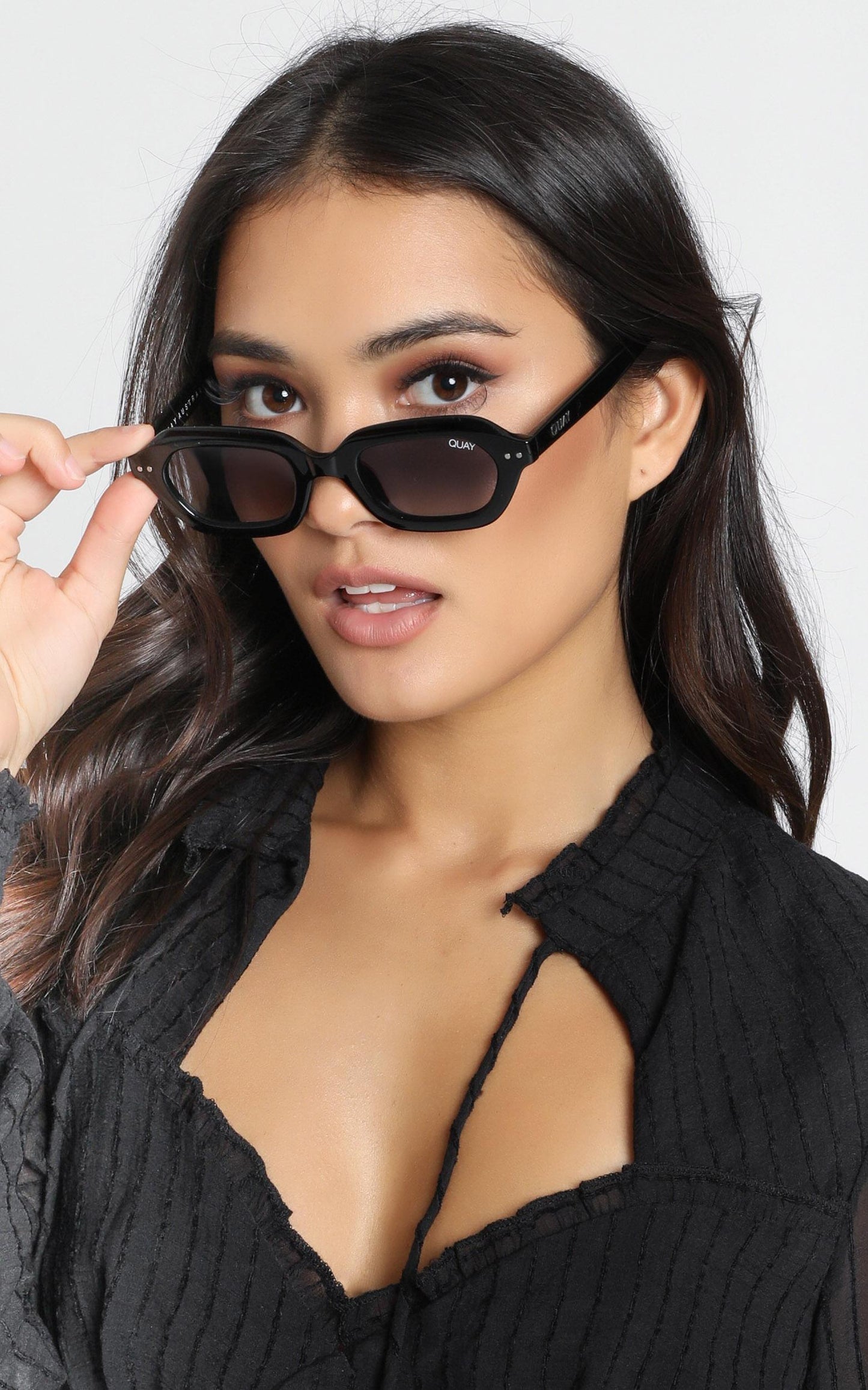 Quay - Anything Goes Sunglasses In Black