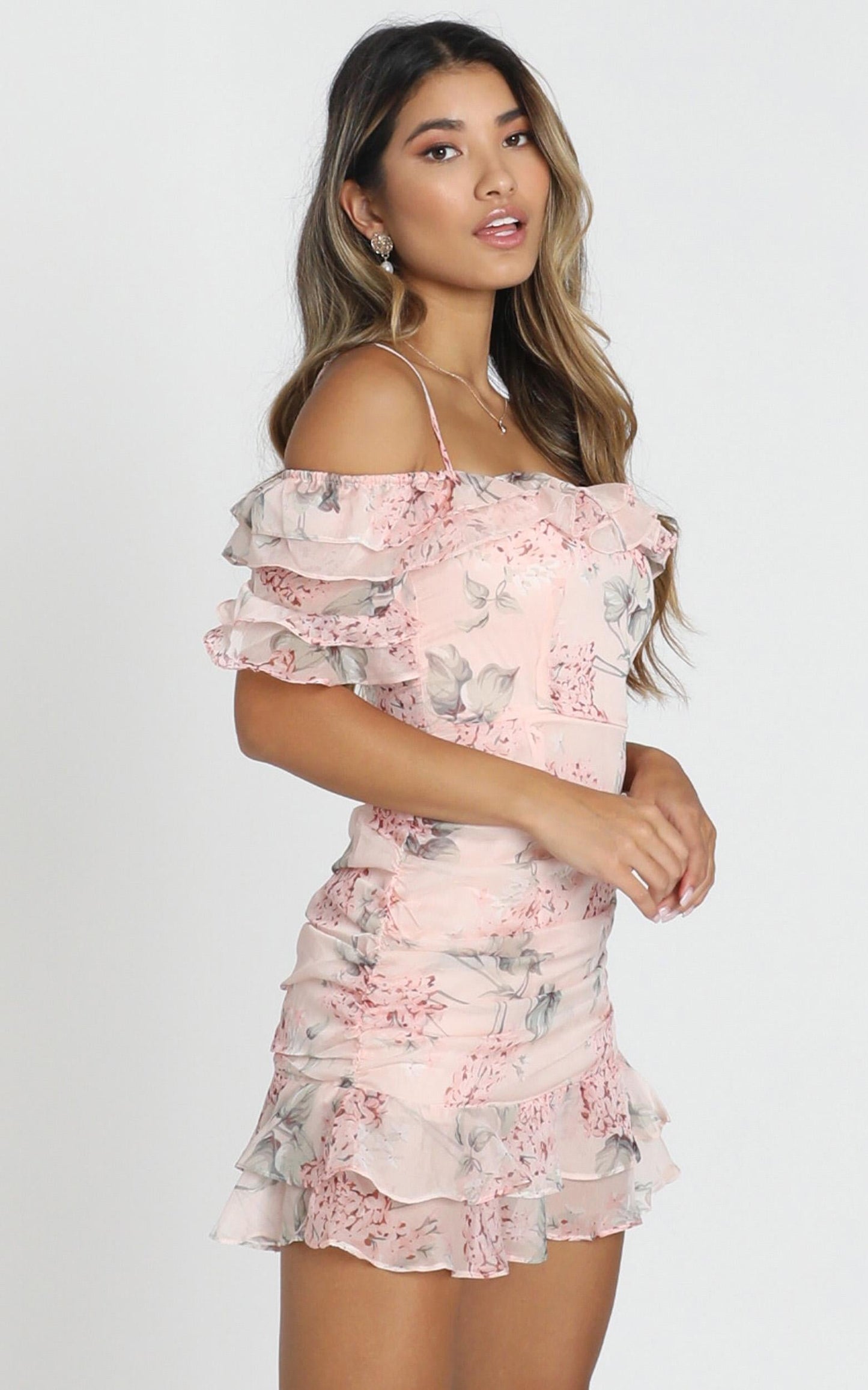 Queen Of The Prairie Dress In Blush Floral