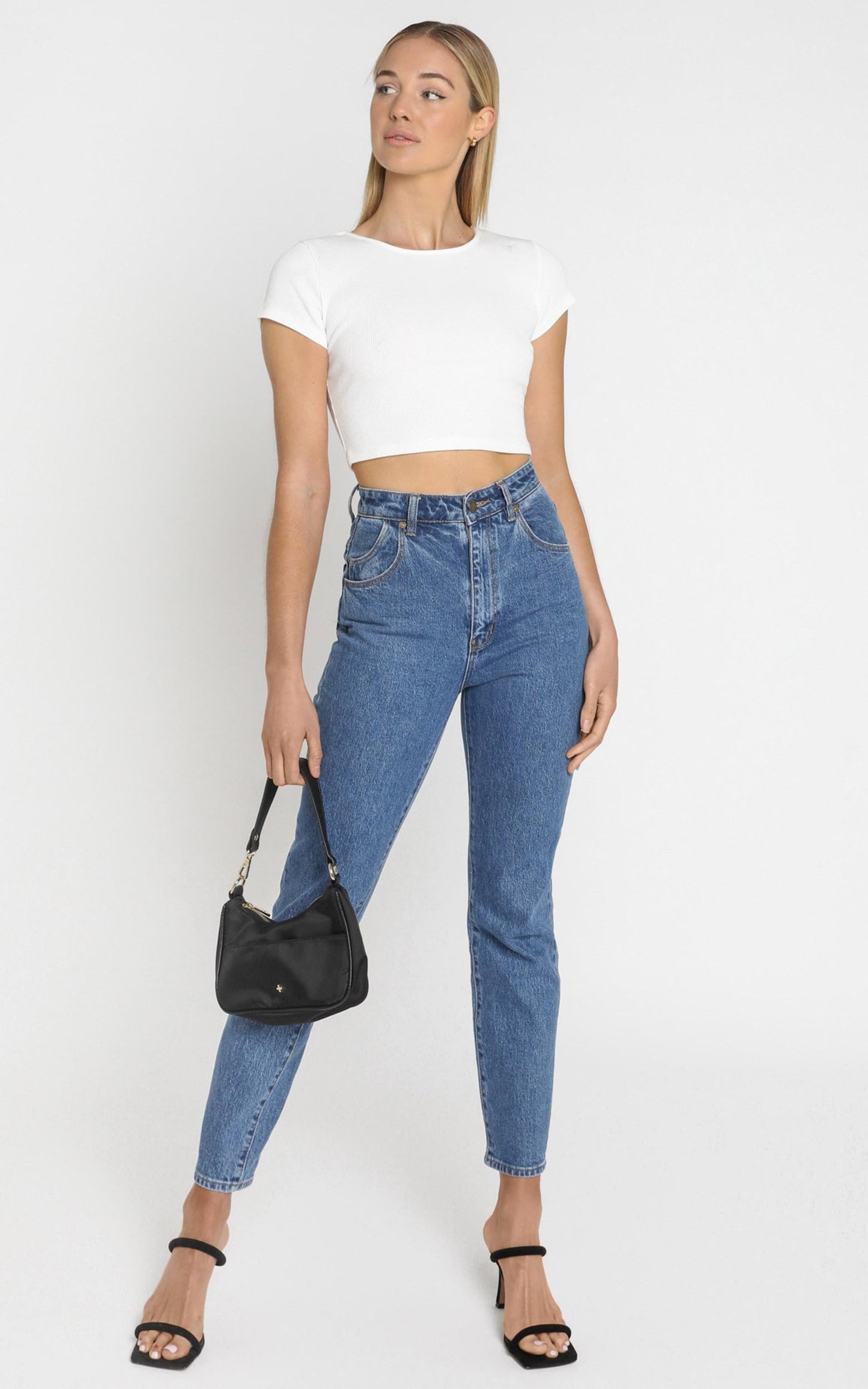 Quick Confessions Crop Tee in White