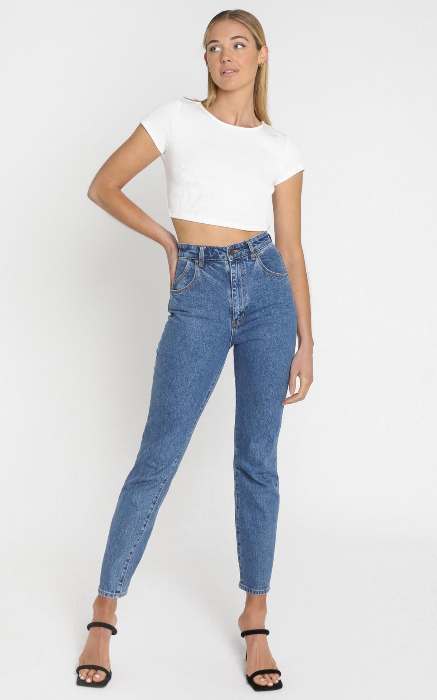 Quick Confessions Crop Tee in White