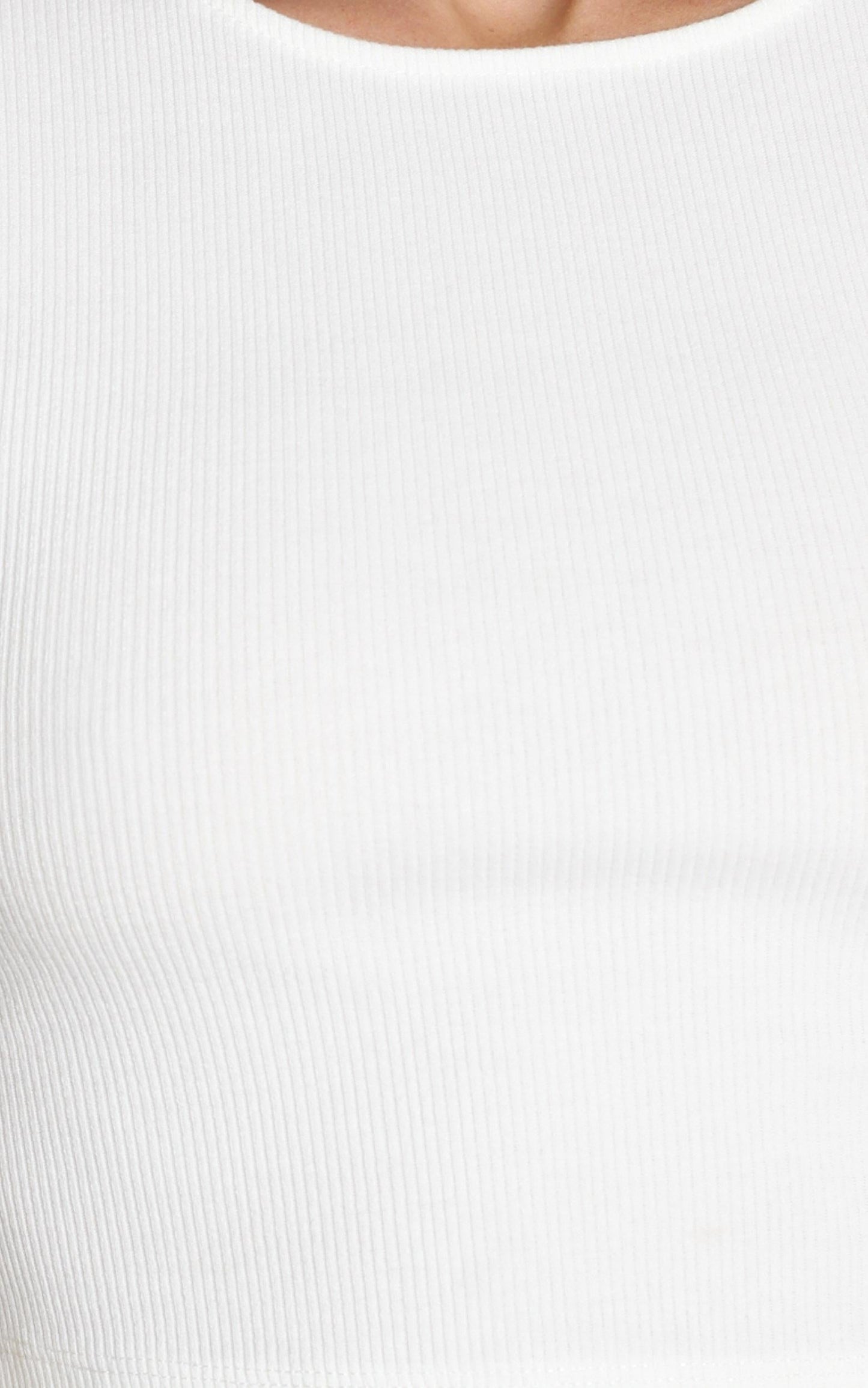Quick Confessions Crop Tee in White