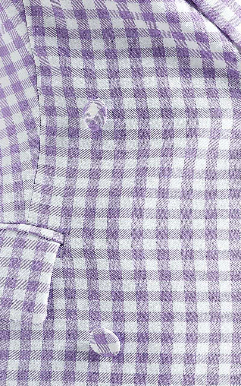 Quick To Win Blazer in Lilac Check