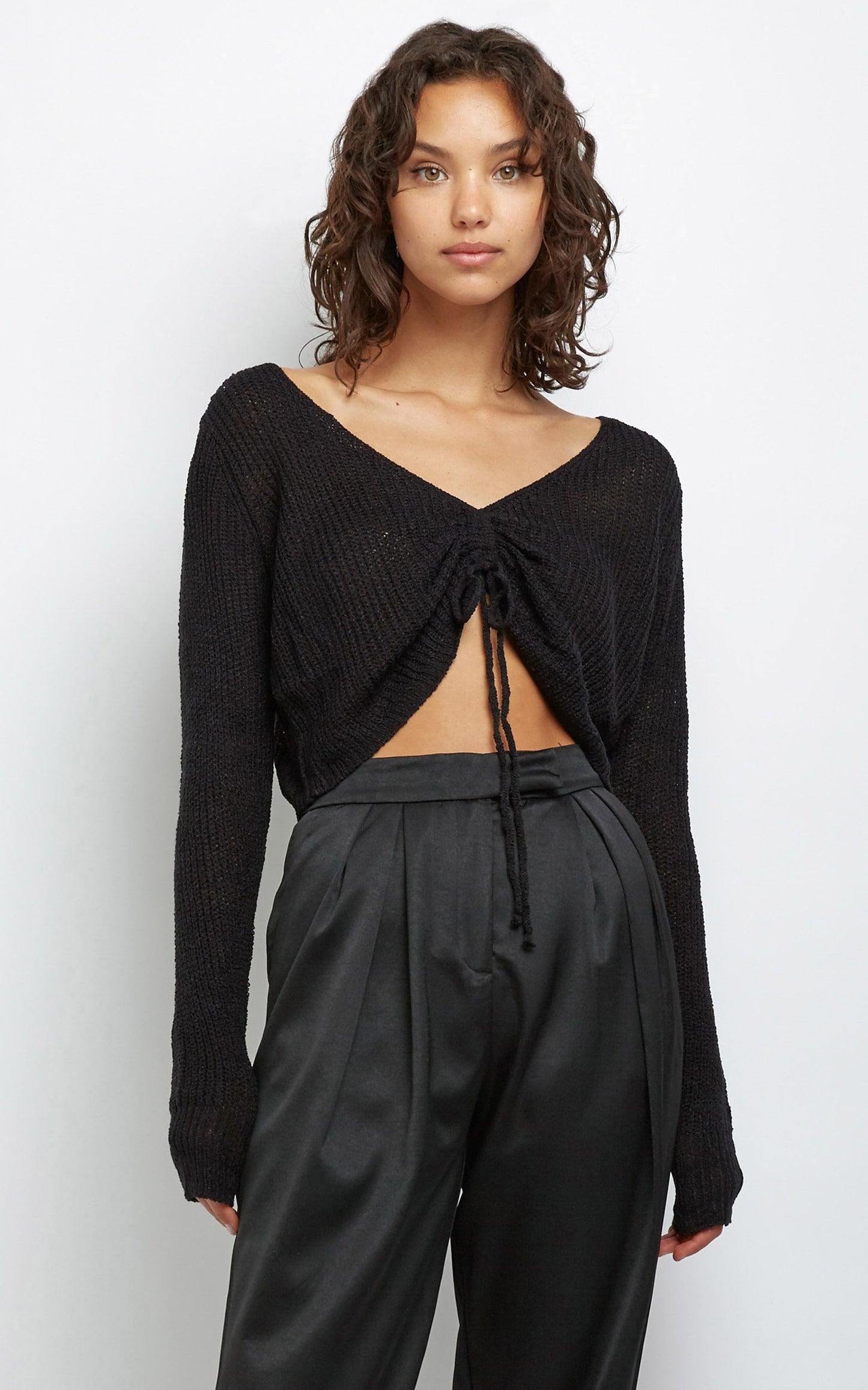 Anamarie Knit Top in Black