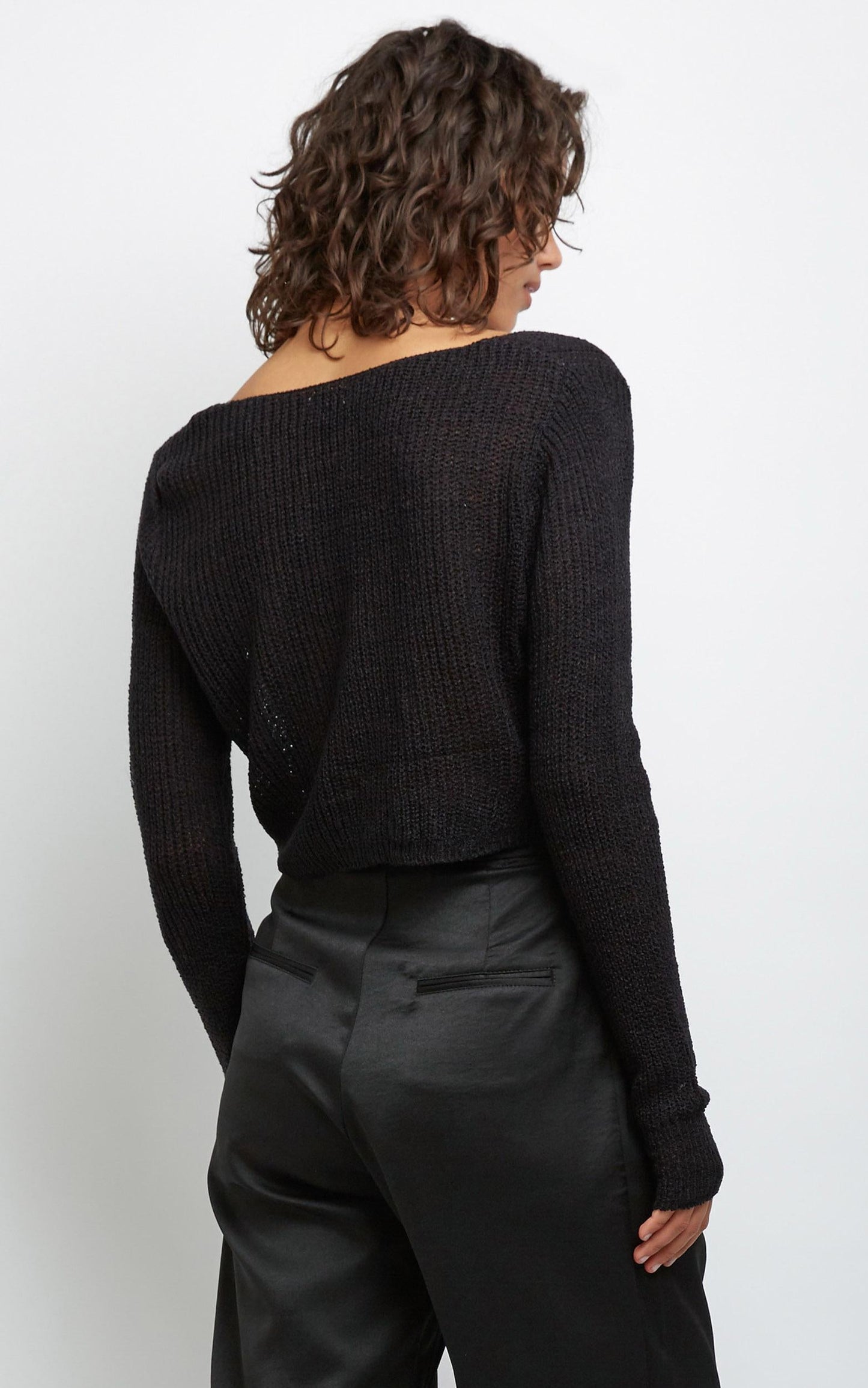 Anamarie Knit Top in Black