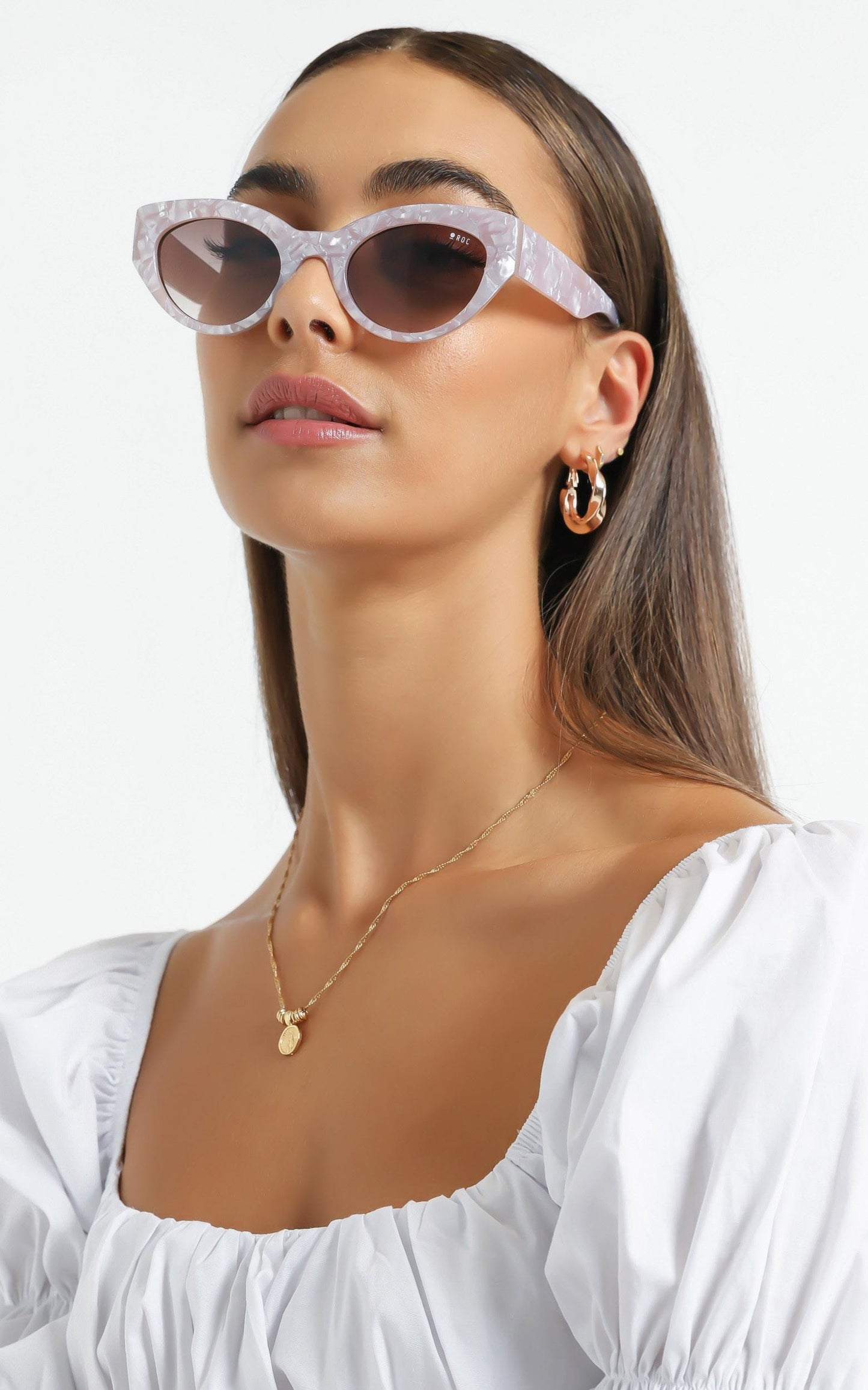 Roc - Hibiscus Sunglasses in Pearl Pink