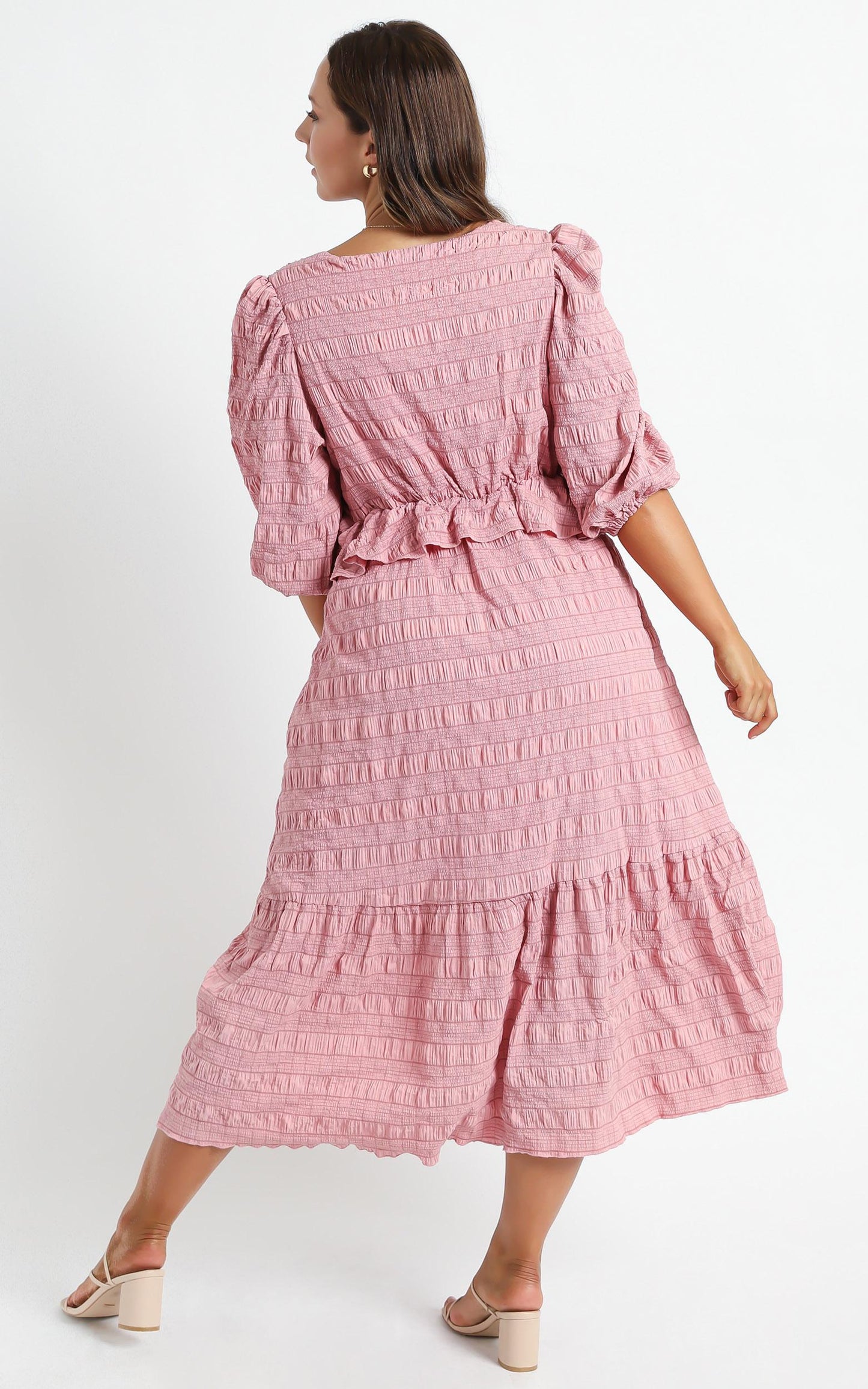Addilyn Dress in Rose Check