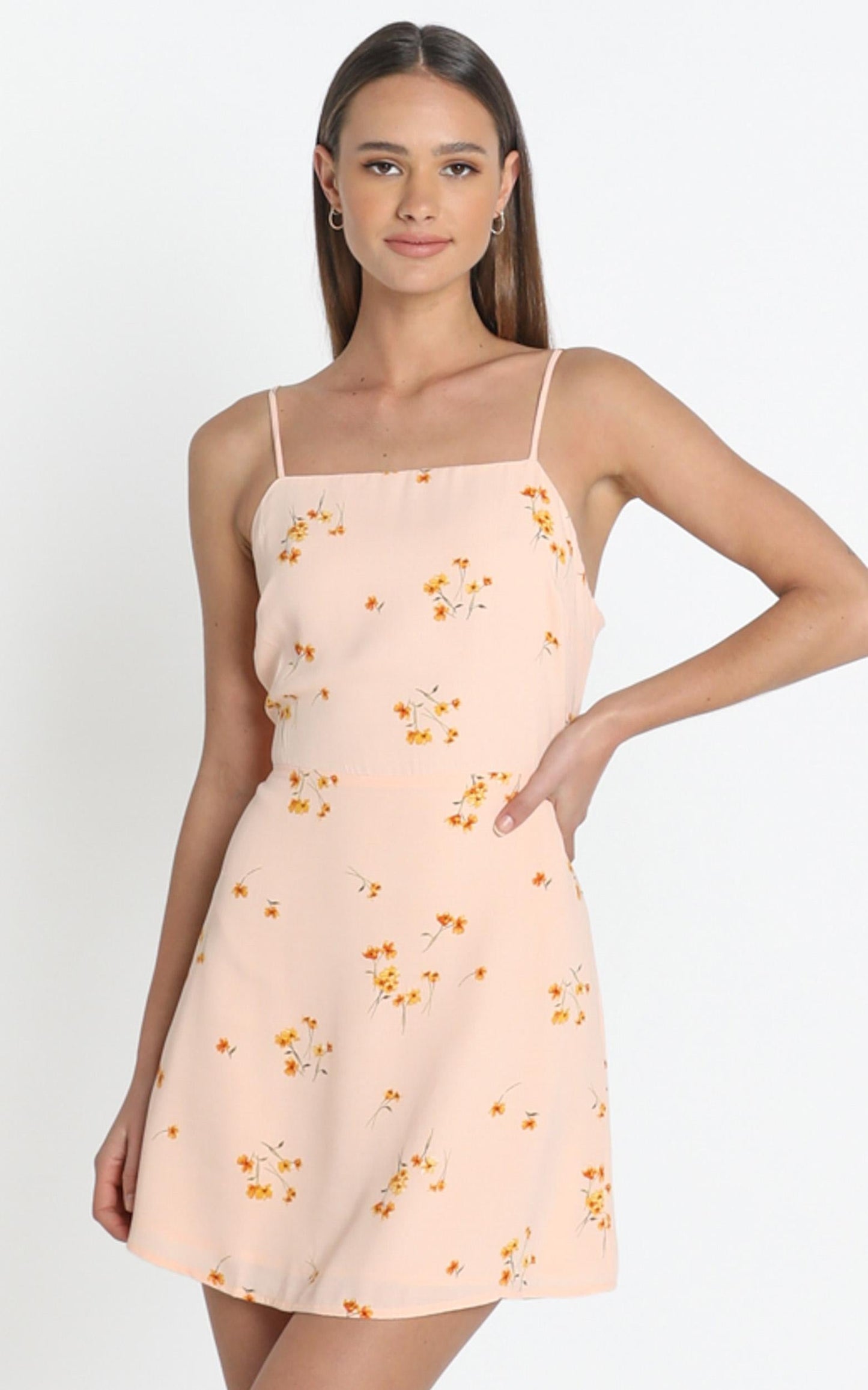 Ramona Dress in peach