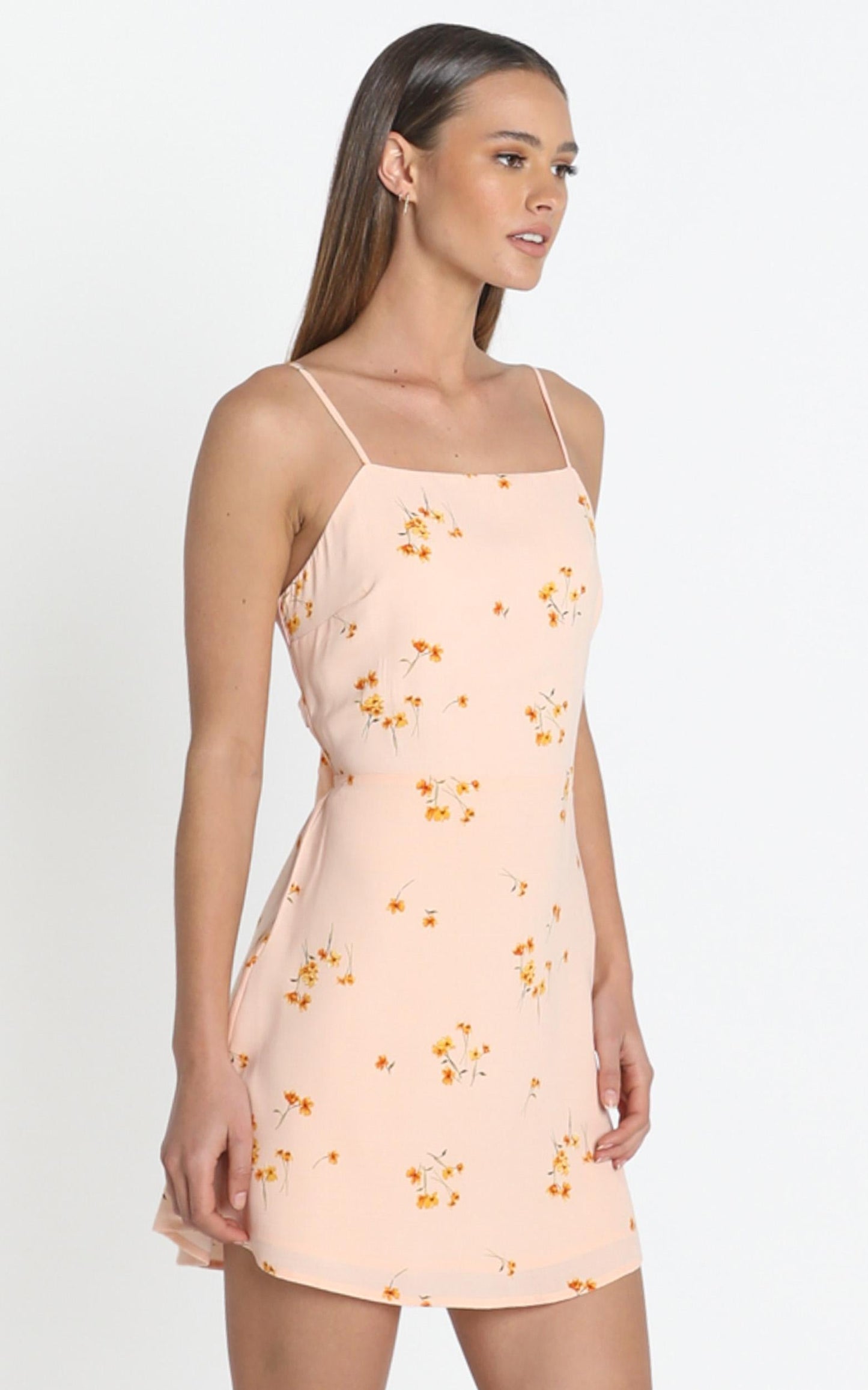 Ramona Dress in peach