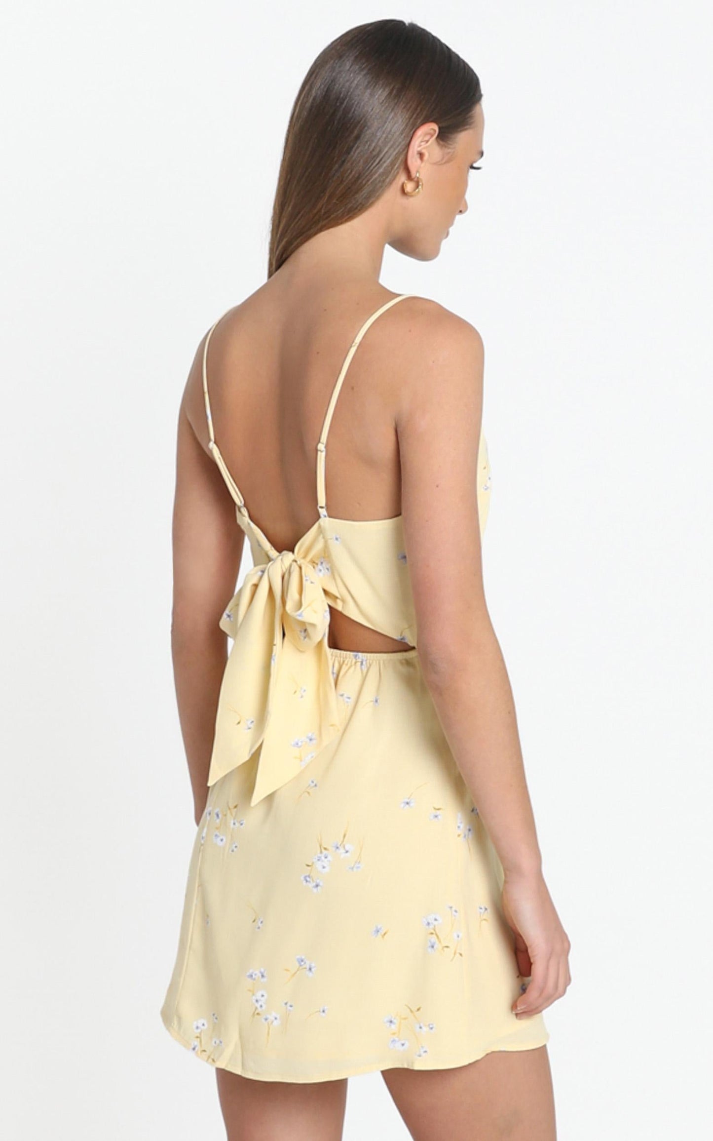 Ramona Dress in yellow floral