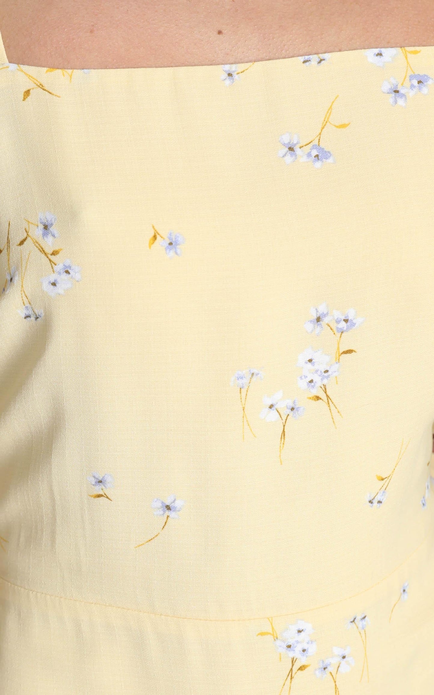 Ramona Dress in yellow floral