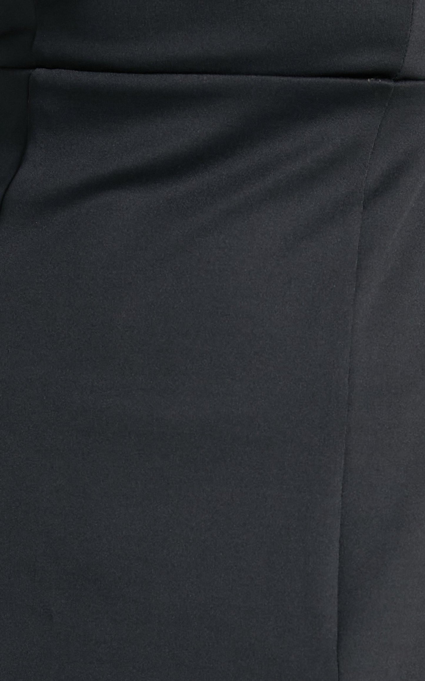 Raquelle Maxi Dress - Square Neck Thigh Split Dress in Black