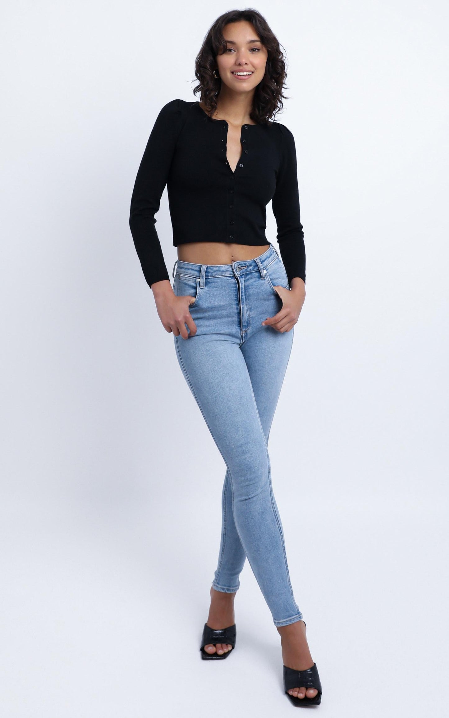 Kellen Knit Cardigan in Black