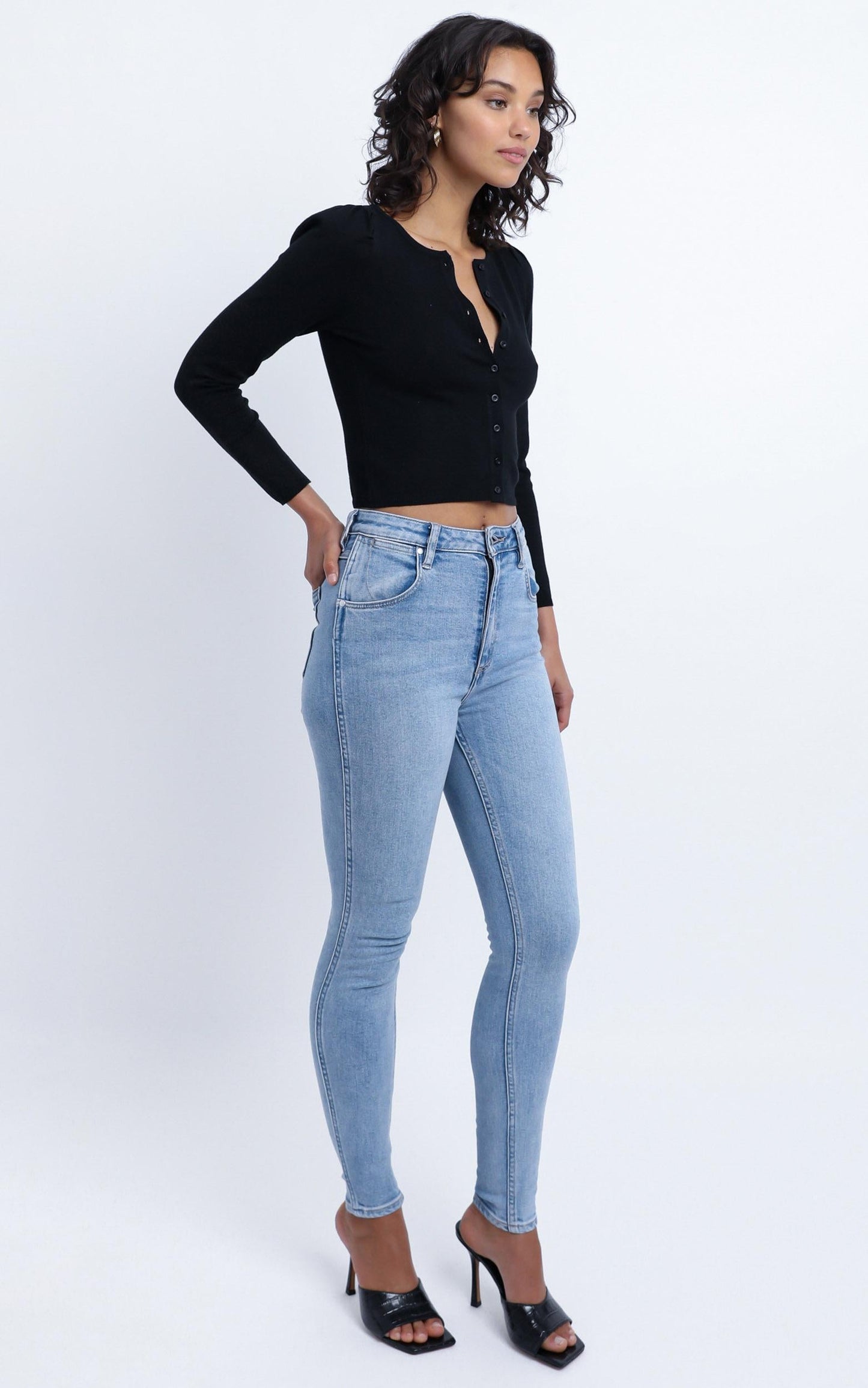 Kellen Knit Cardigan in Black