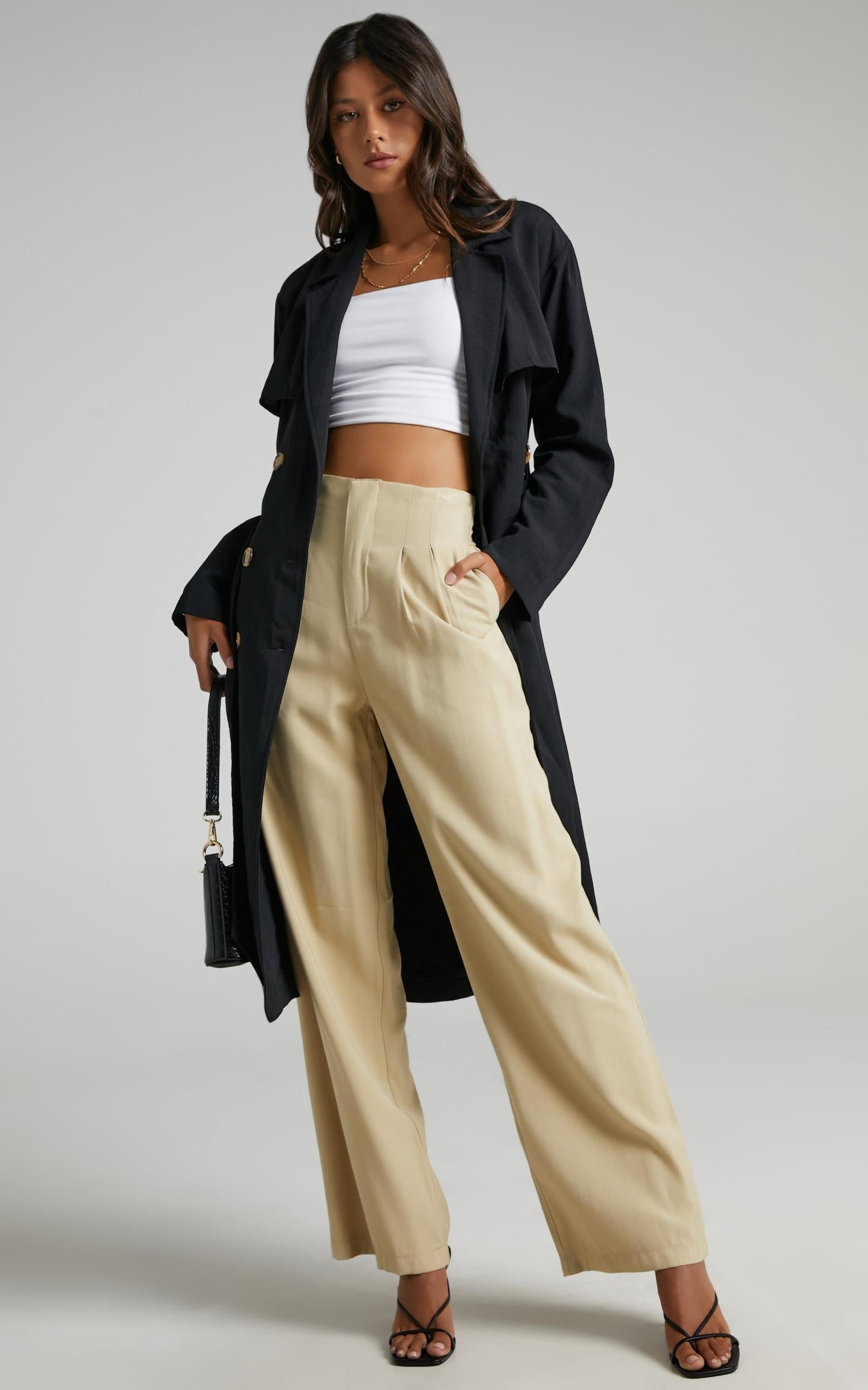 Lana Trench Coat in Black