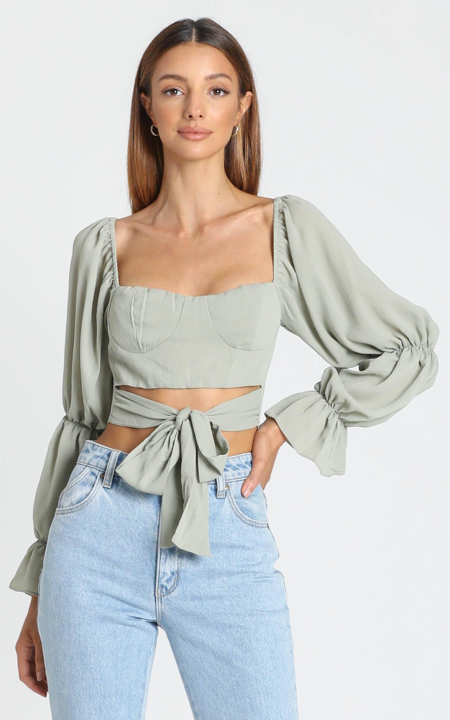 Reagan Top in Sage