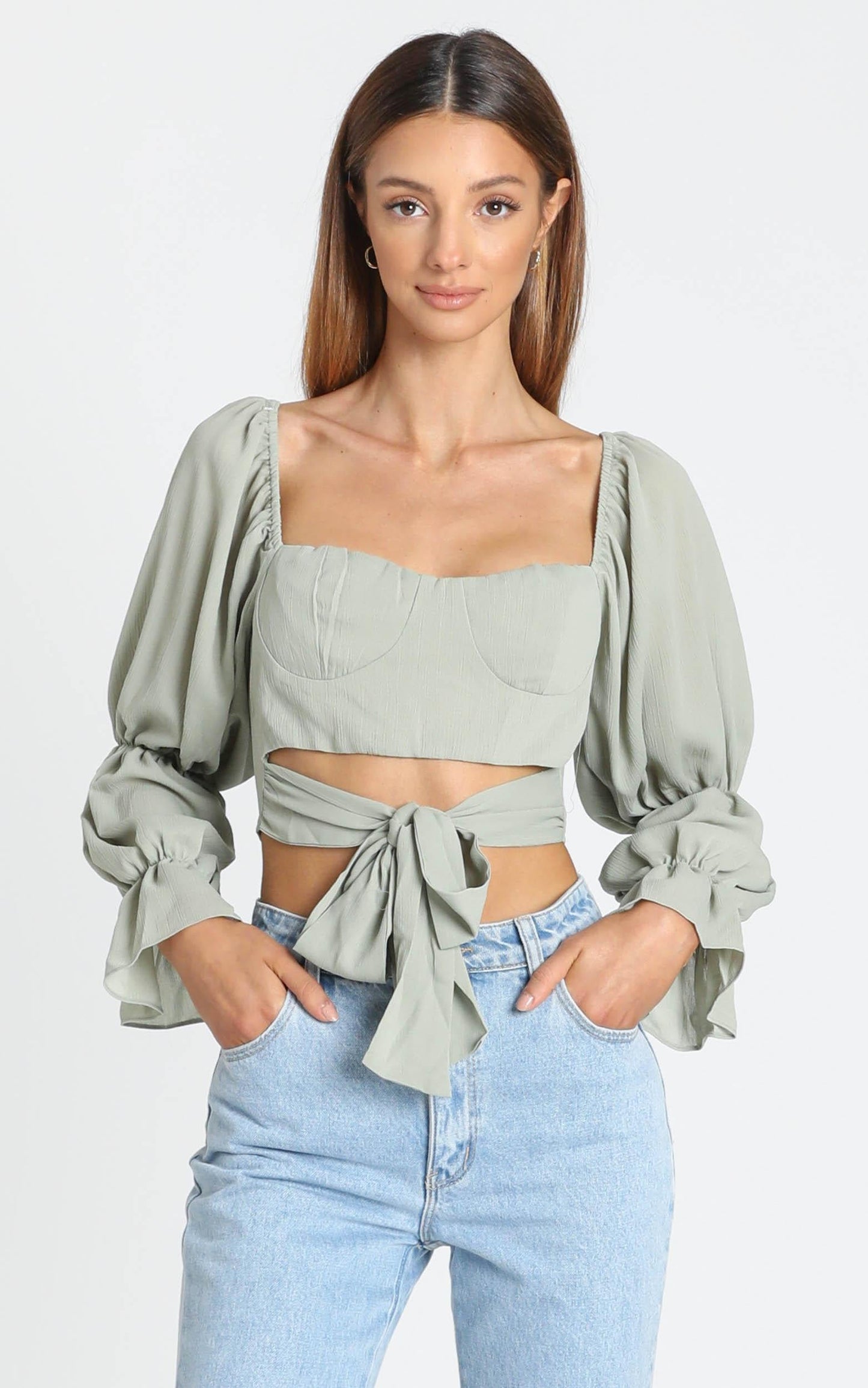 Reagan Top in Sage