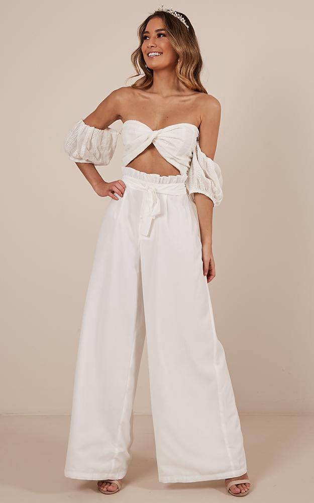 Real Feels Pants In White