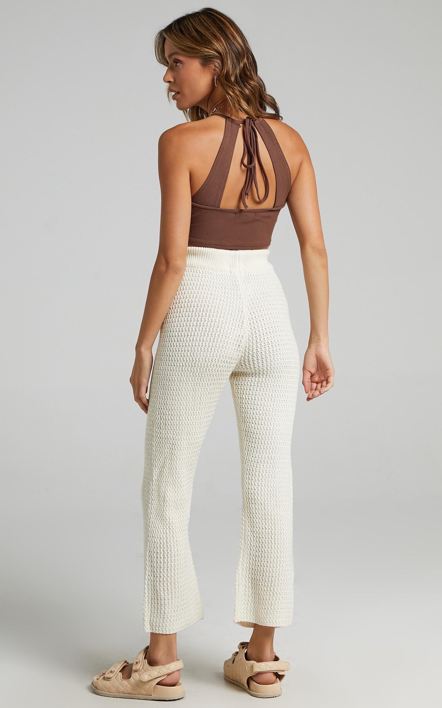 Jeston Knit Pants in Cream