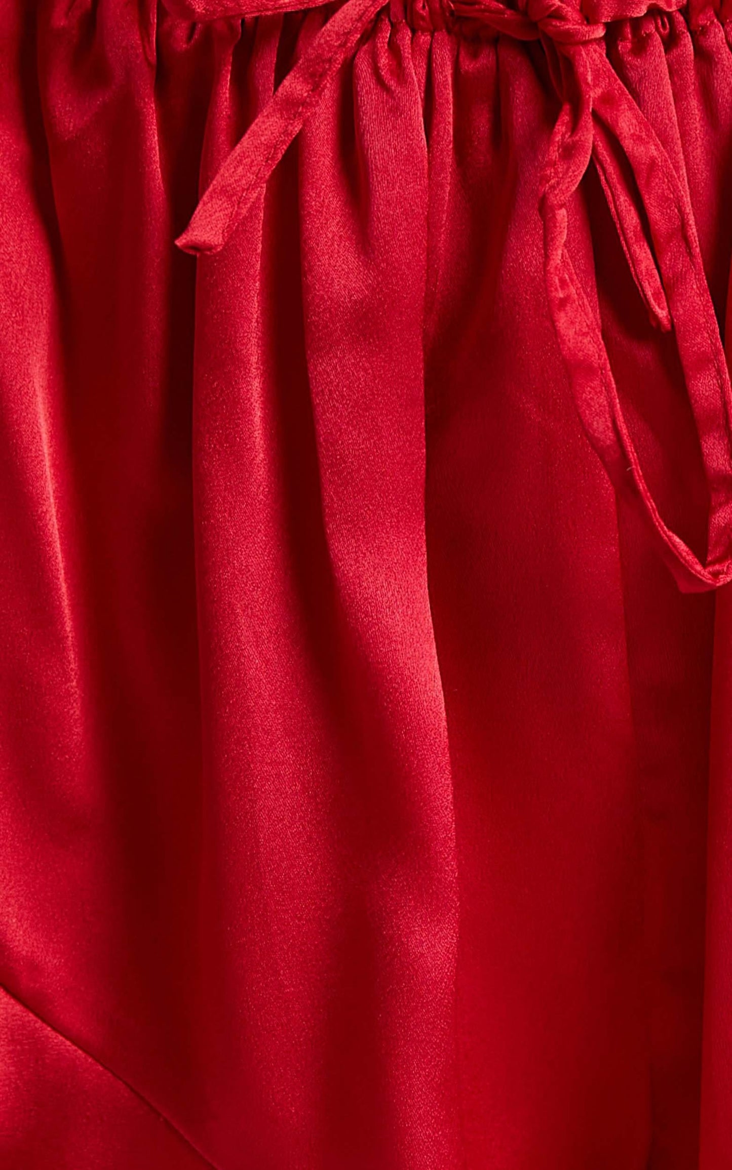 Keeping Secrets Two Piece Set in Red Satin