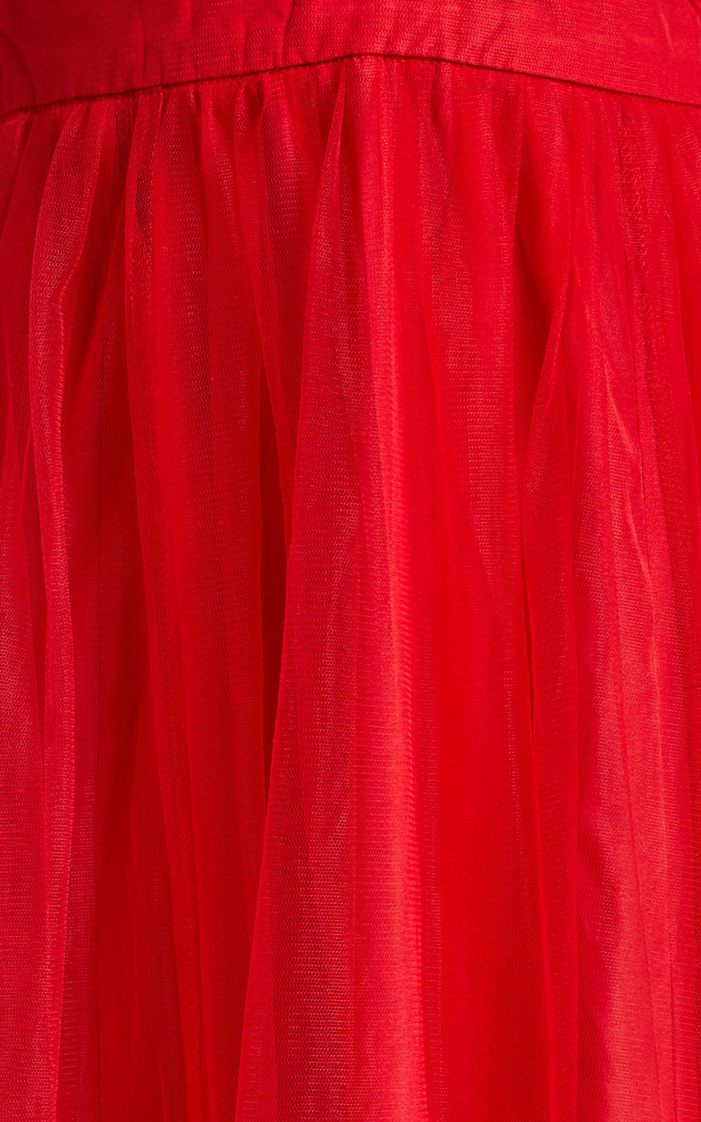 Tell Me Lies Midi Dress - Plunge Cross Back Dress in Red Tulle