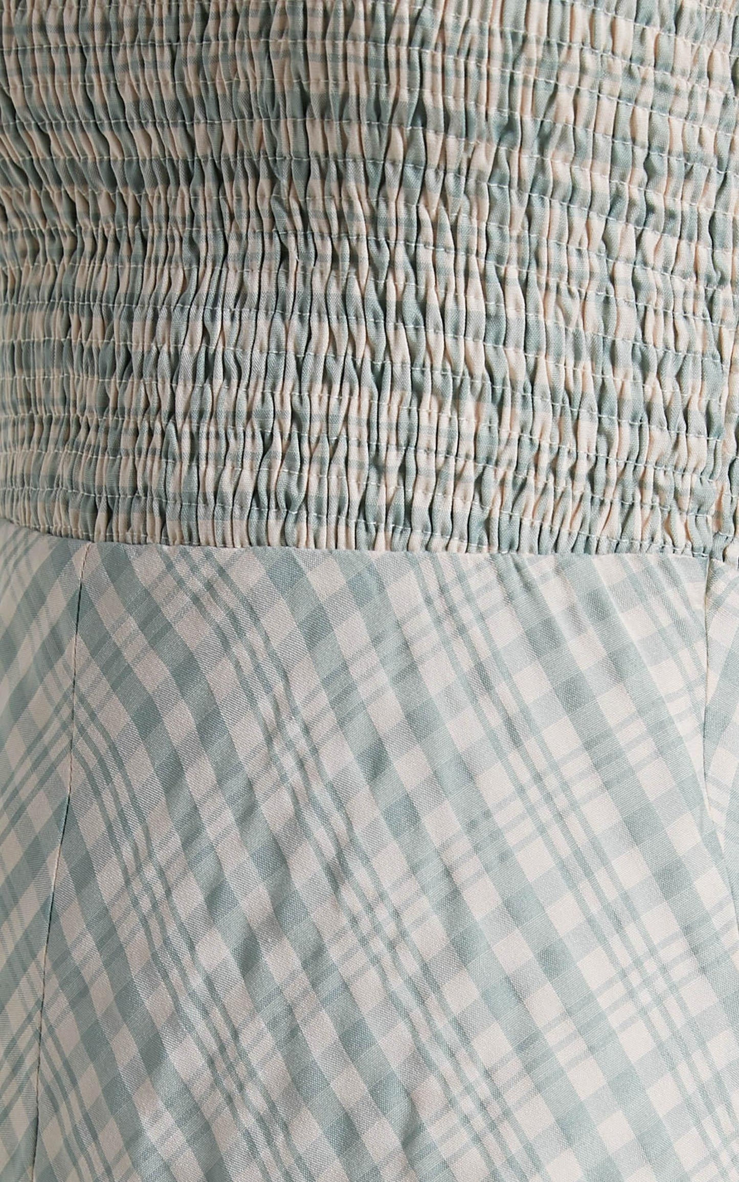 Regan Dress in Sage Check