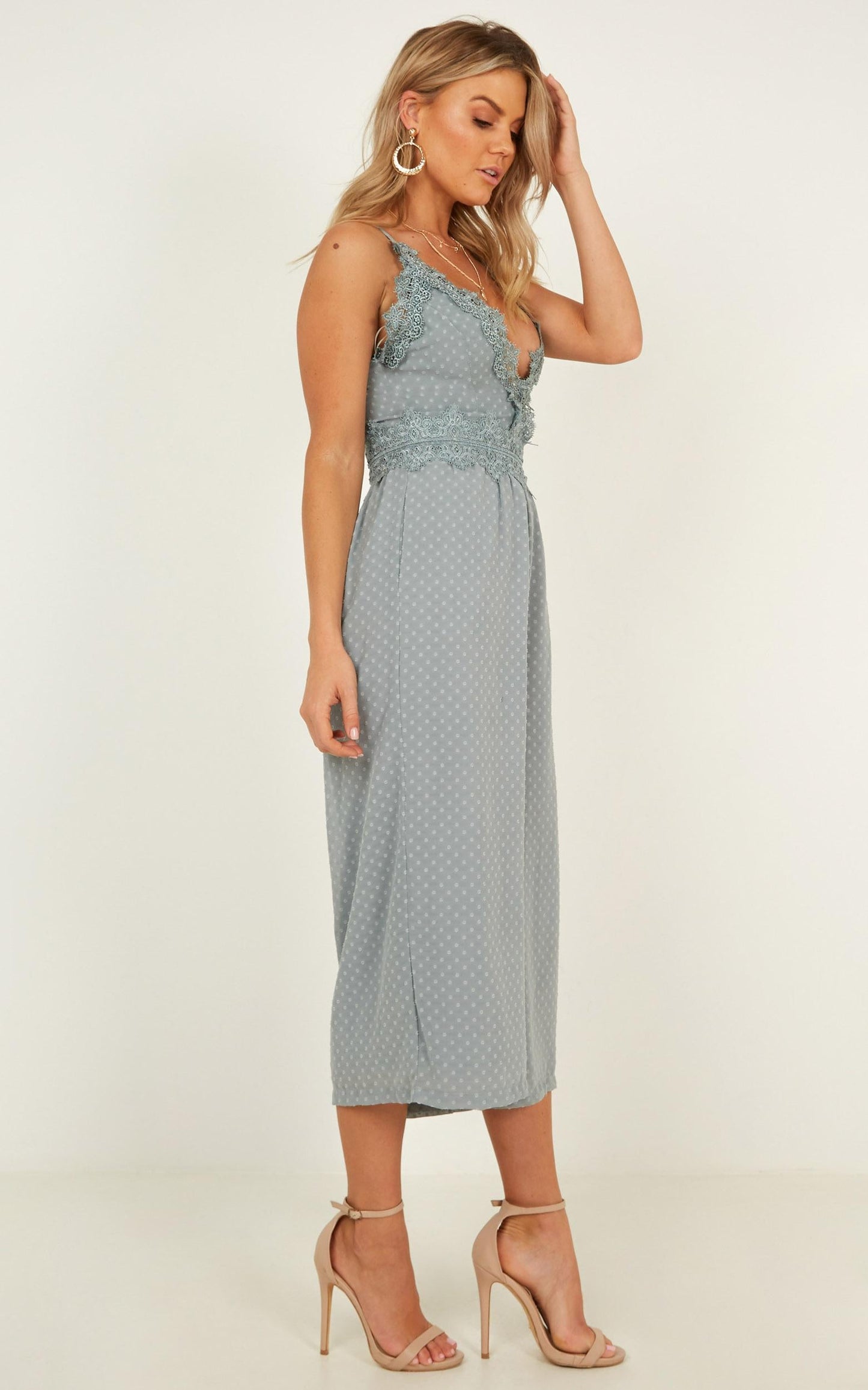We Could Be Friends Jumpsuit In Sage