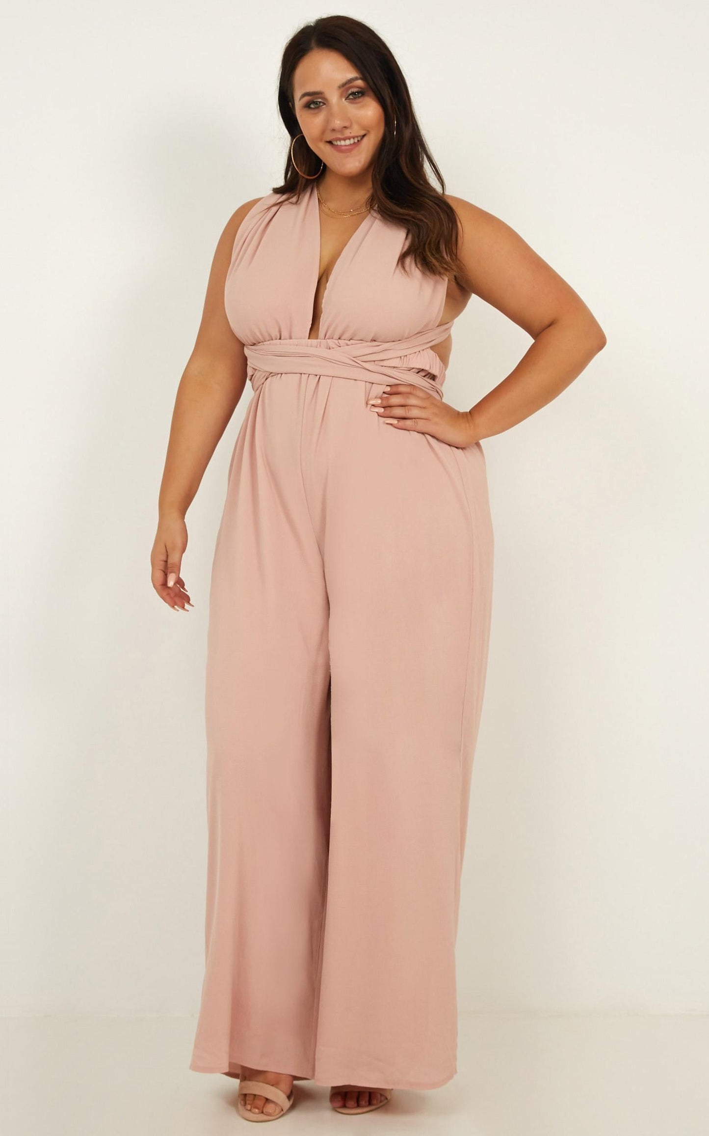 Girls Life Jumpsuit in Blush