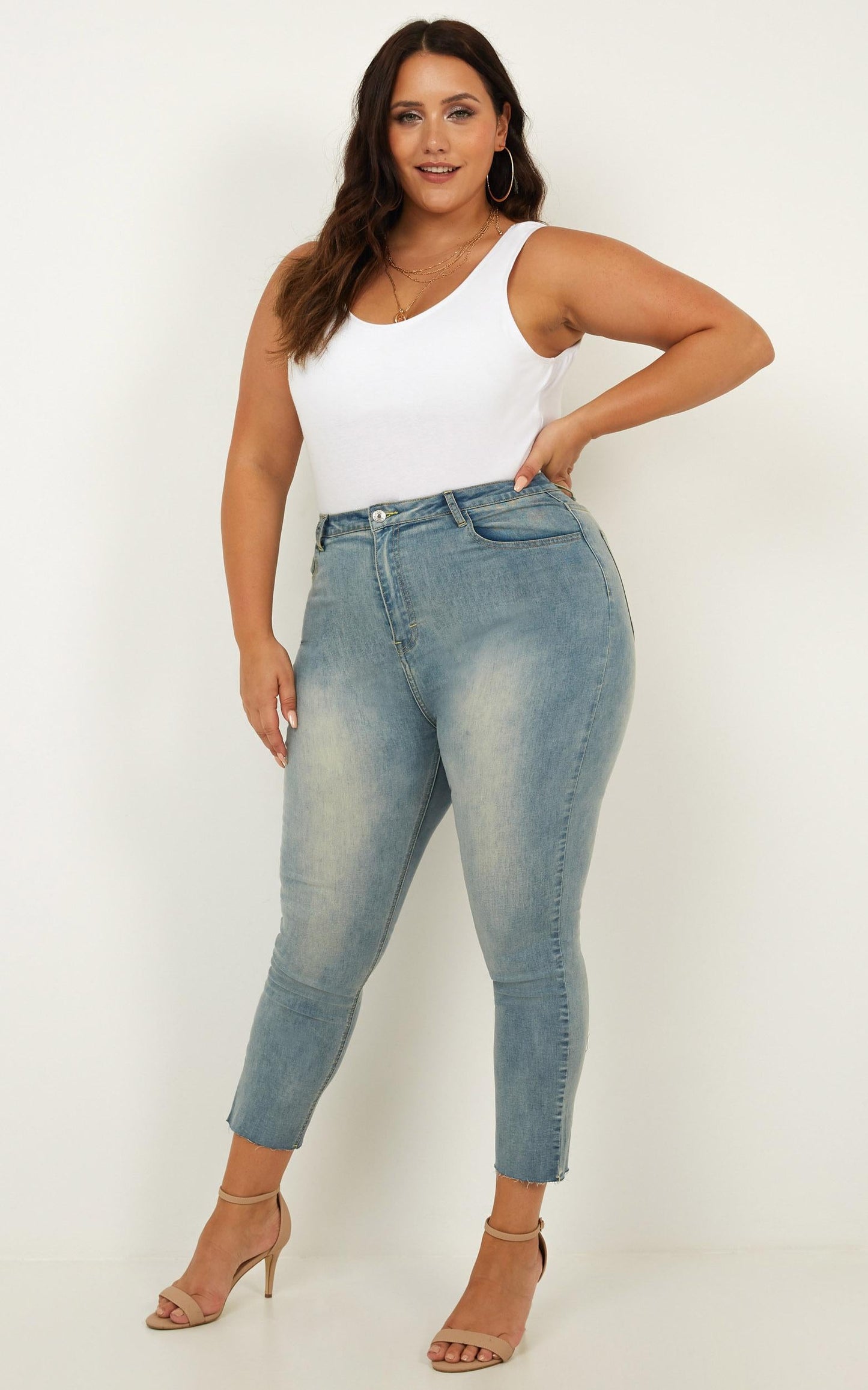 Tori Jeans in blue wash denim