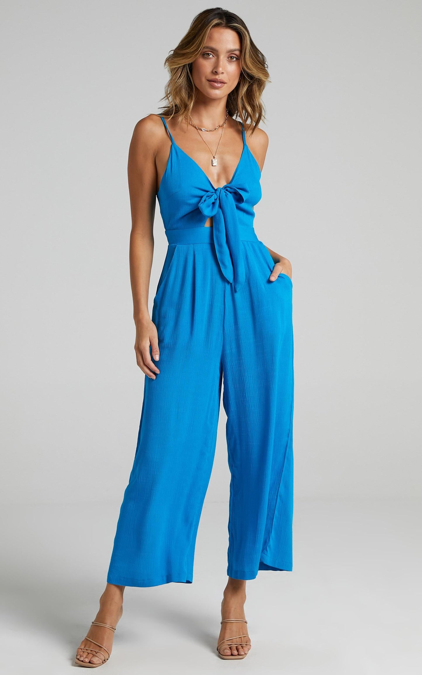 Renewed Jumpsuit in Cobalt