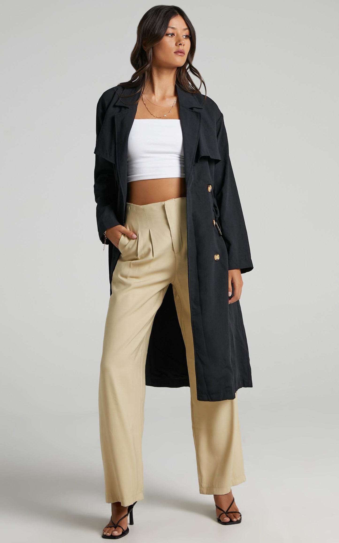 Lana Trench Coat in Black