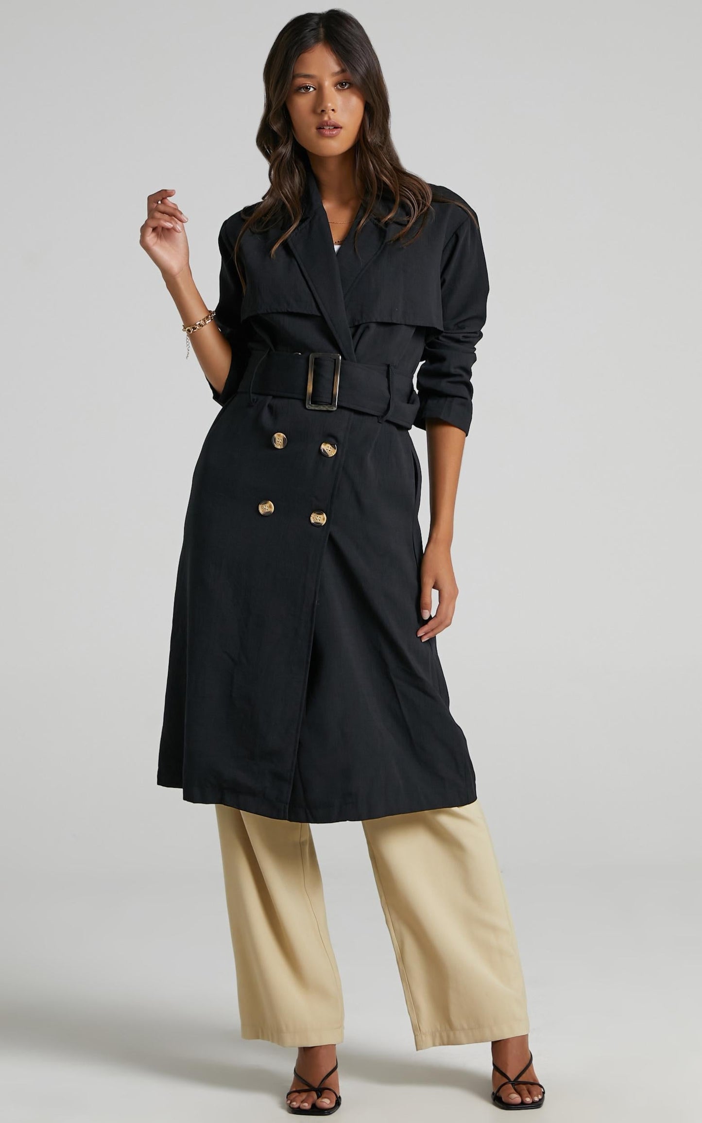 Lana Trench Coat in Black