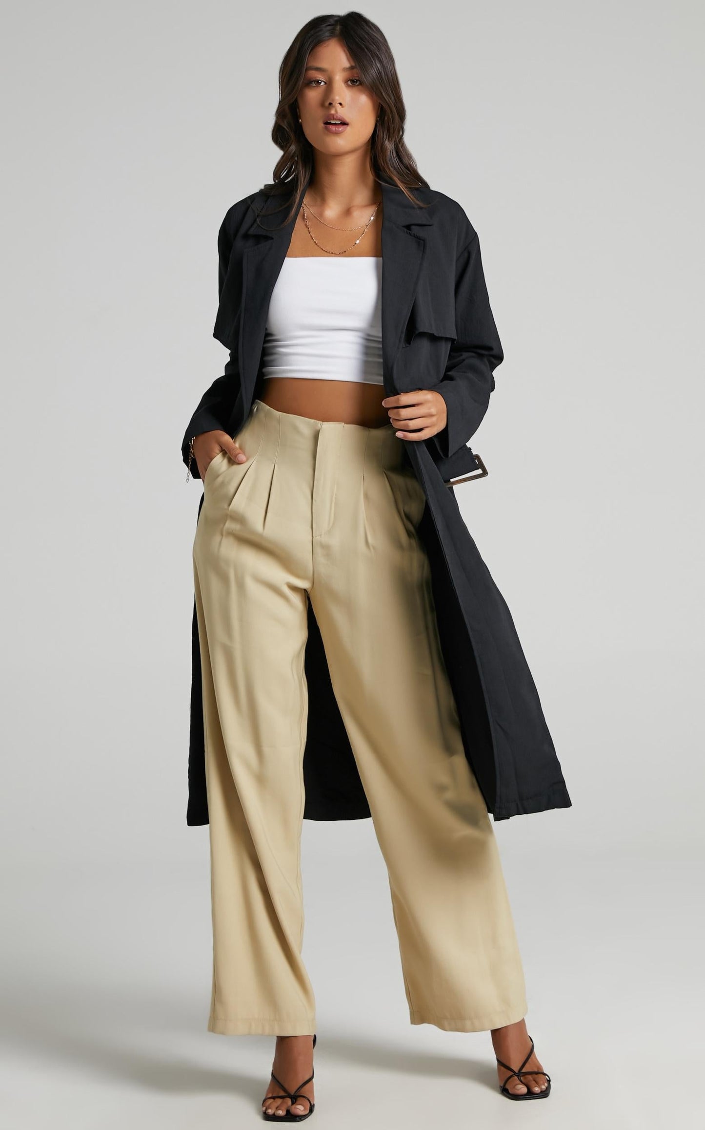 Lana Trench Coat in Black