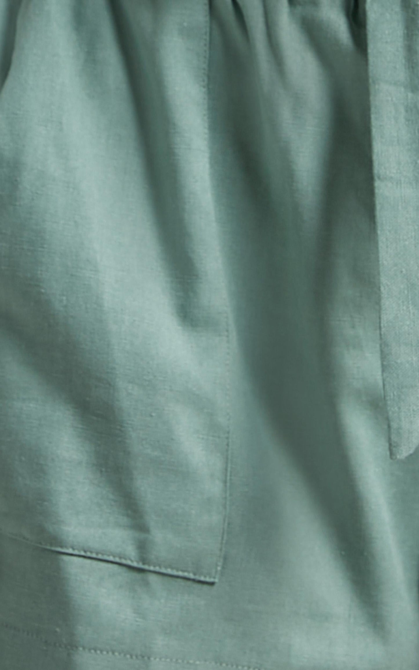 All Rounder Shorts In Sage Linen Look