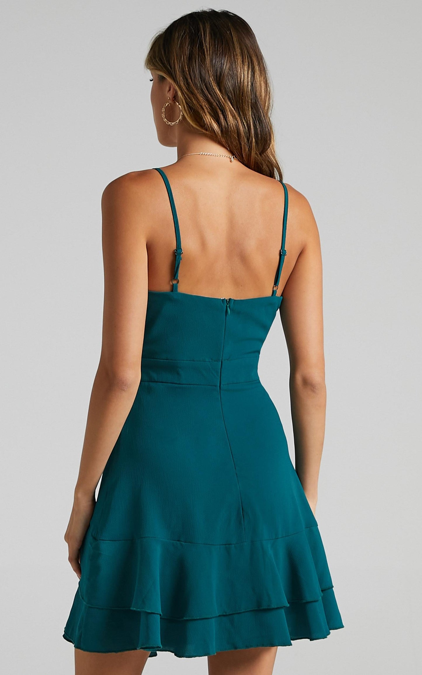 Feels Like Love Dress in Forest Green