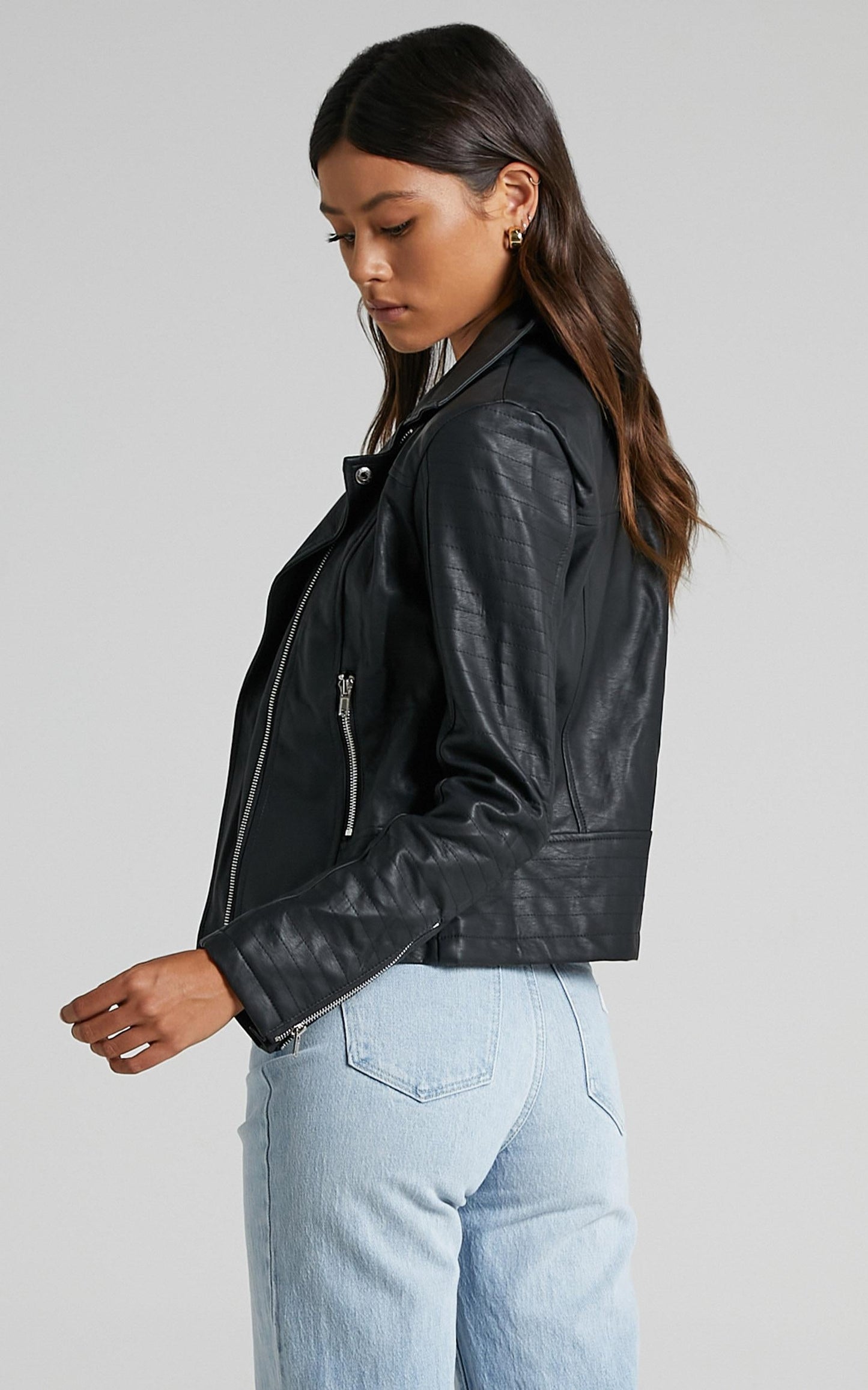 Same Language Jacket in Black Leatherette