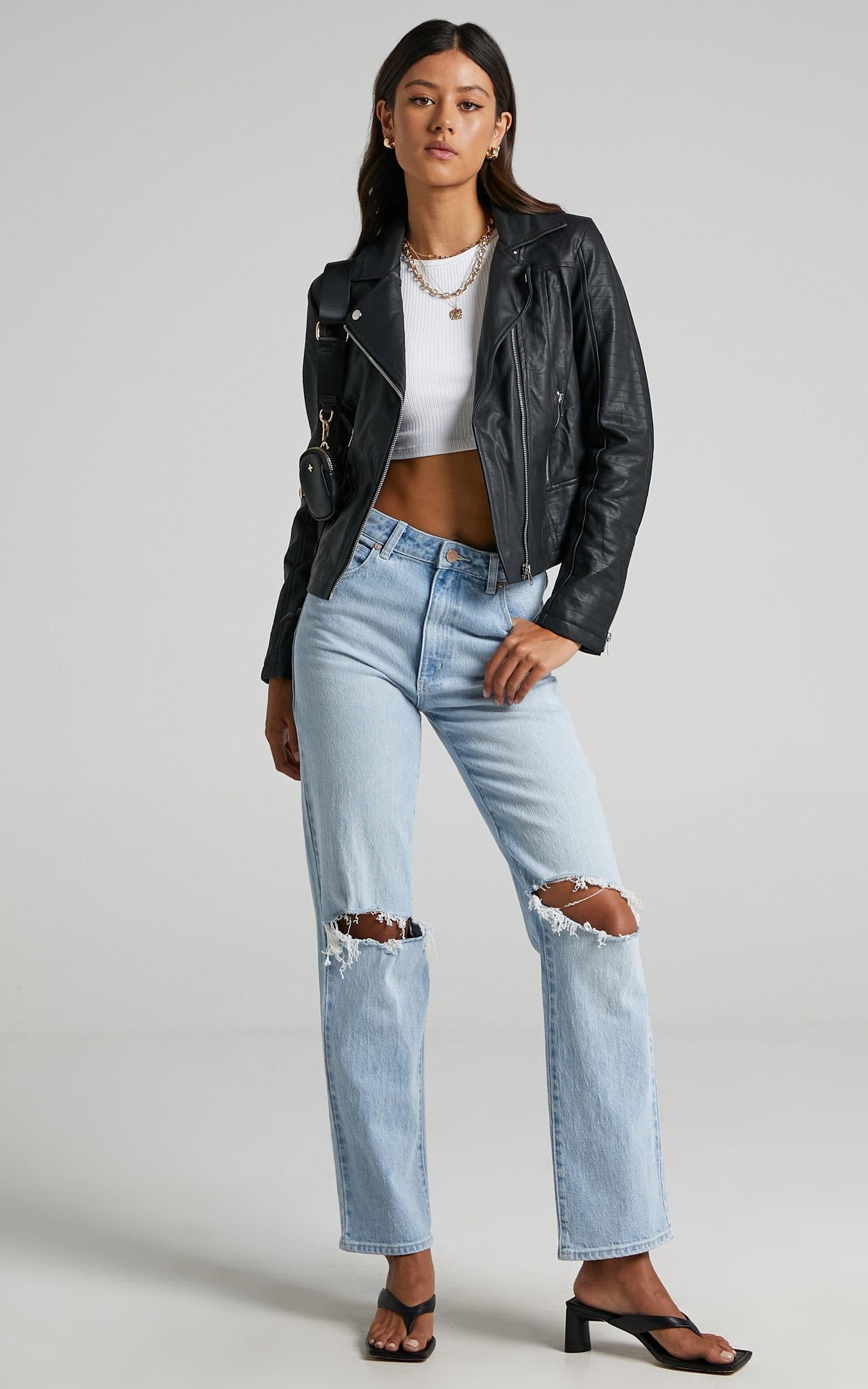 Same Language Jacket in Black Leatherette