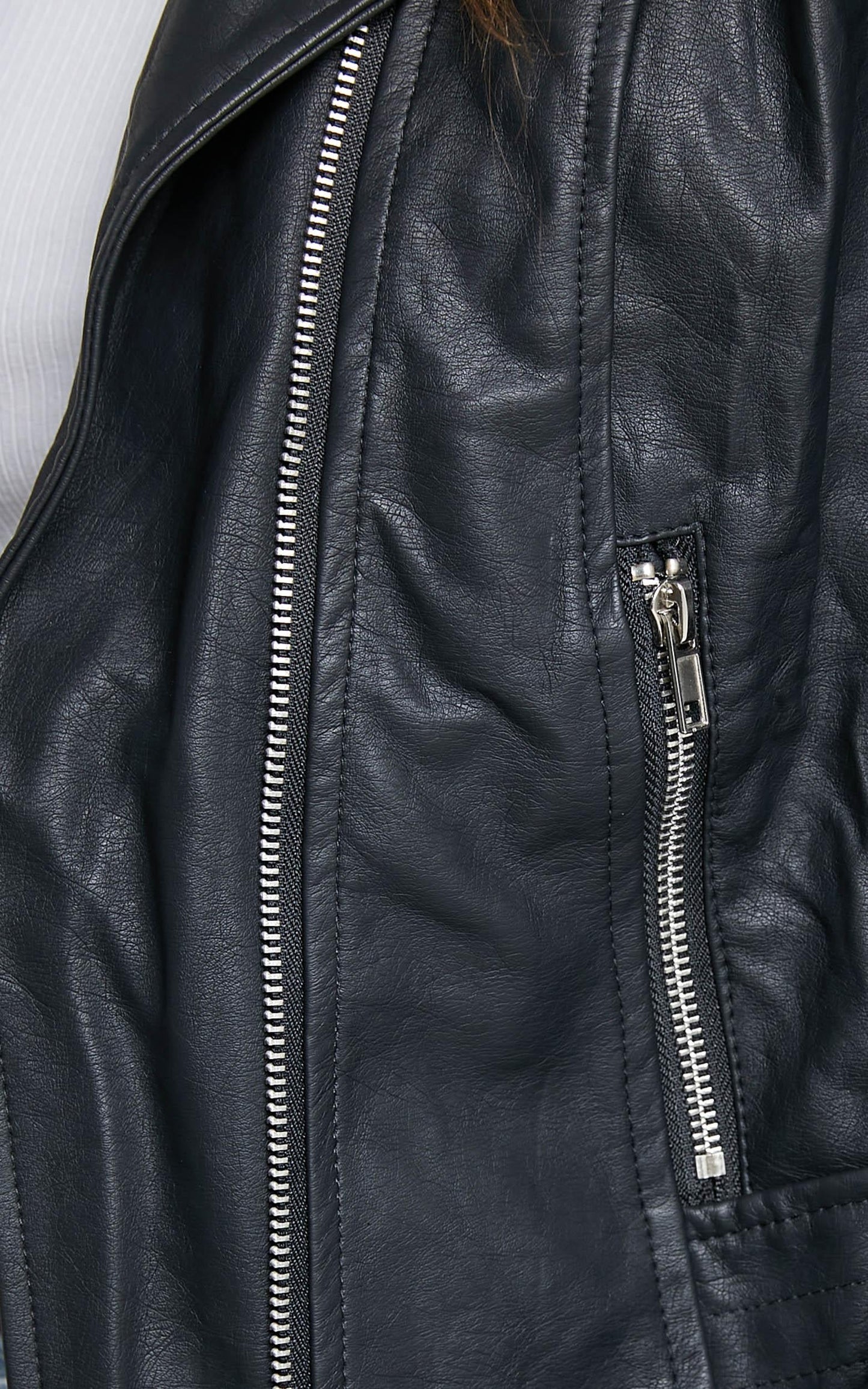 Same Language Jacket in Black Leatherette