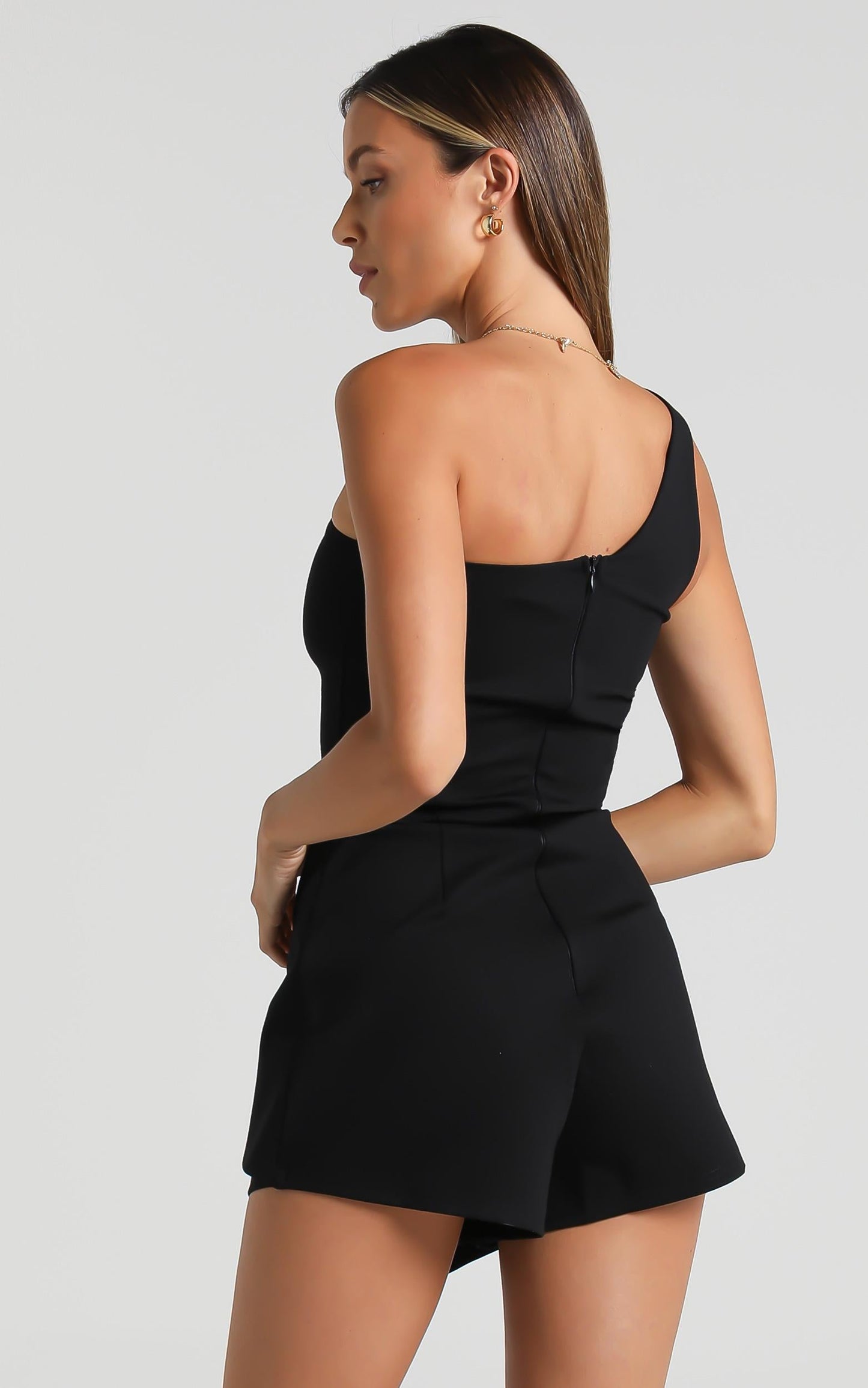 Stand Another Day Playsuit In Black