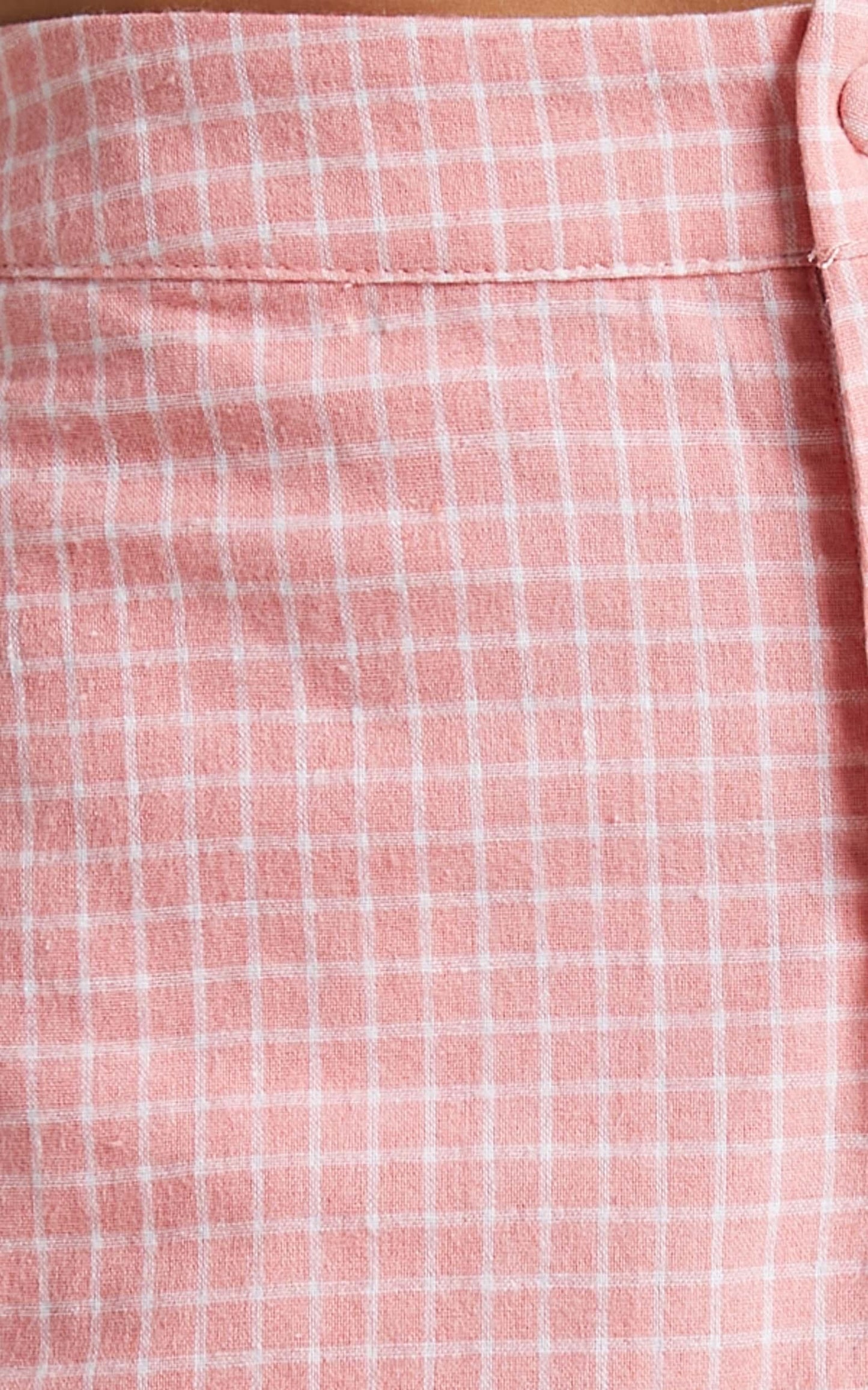 Abelia Shorts in Pink Check